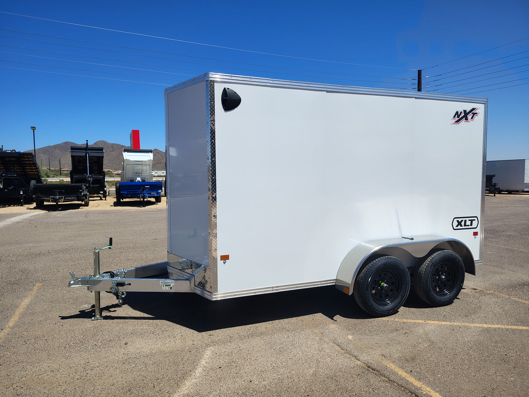 Alcom 12x6 All Aluminum XLT-P Enclosed, 7K GVWR, Ramp Door - Stock #ALC249 - Image 4 of 9
