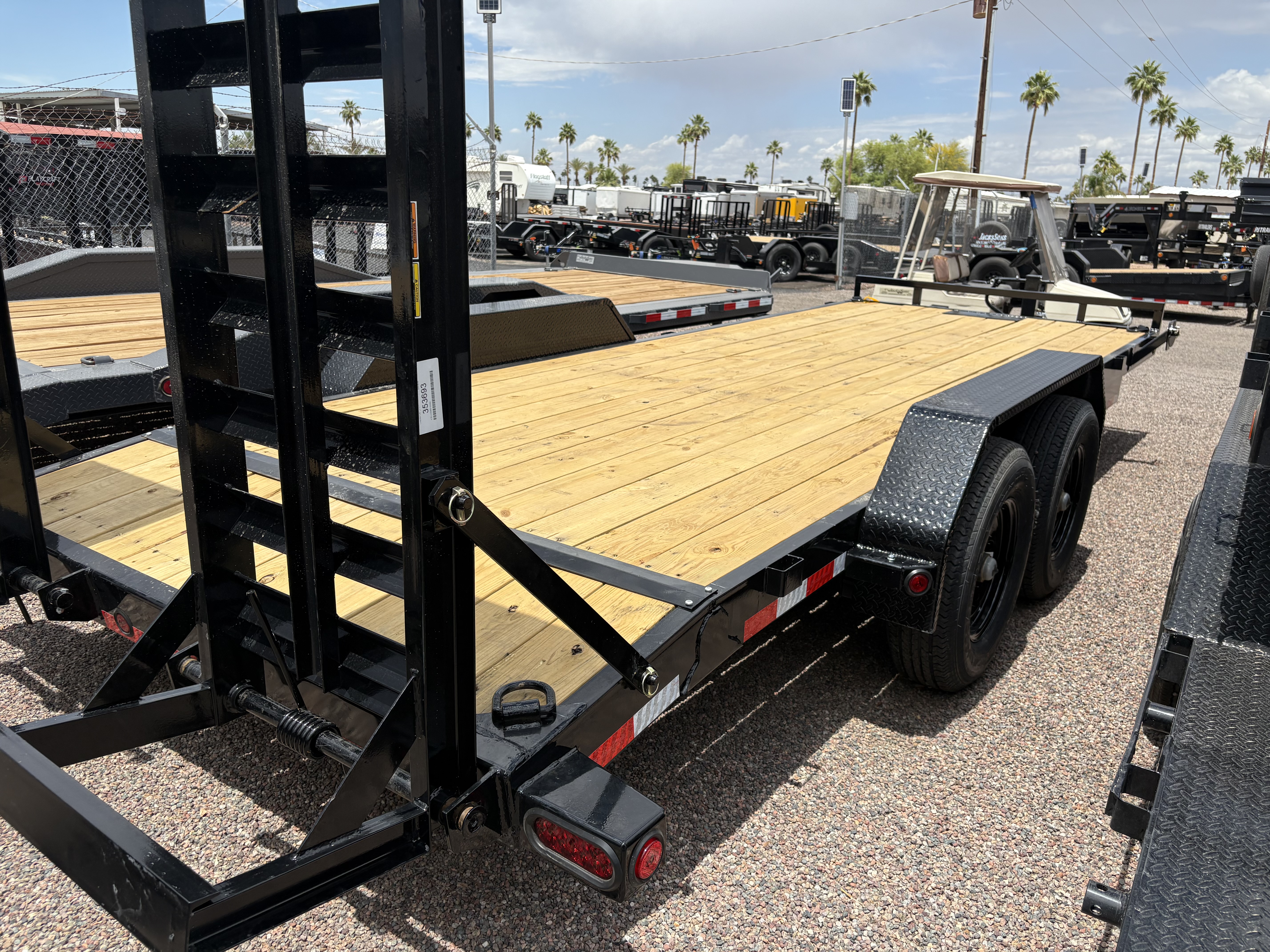 Load Trail 20x83 Tandem Axle, 14K GVWR, Car Hauler, Fold Up Ramps - Stock #LT919 - Image 5 of 5