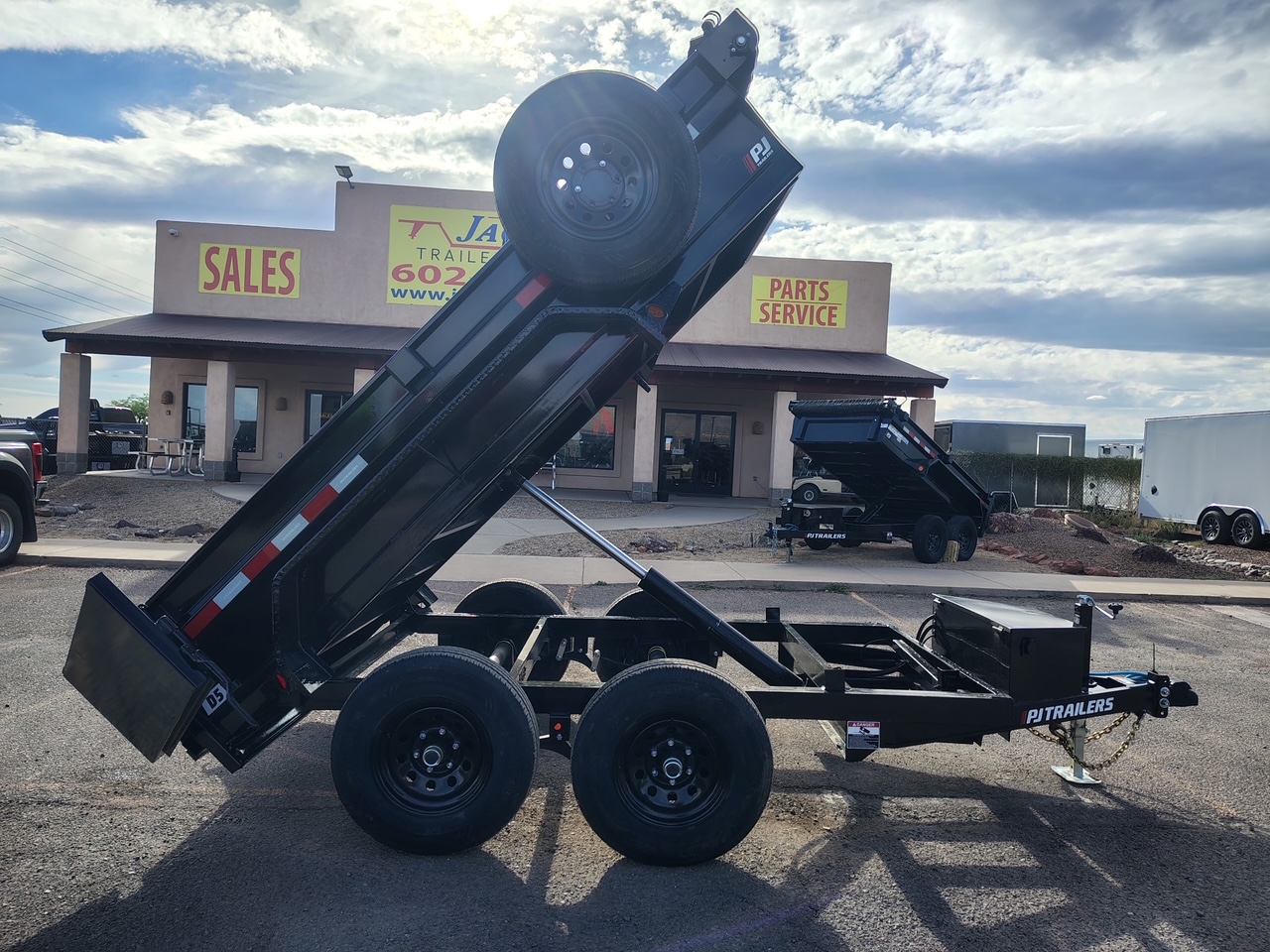 P.J. Trailers 10X60 Utility Dump, Tandem Axle, 10K GVWR - Stock #PJD1672 - Image 7 of 8