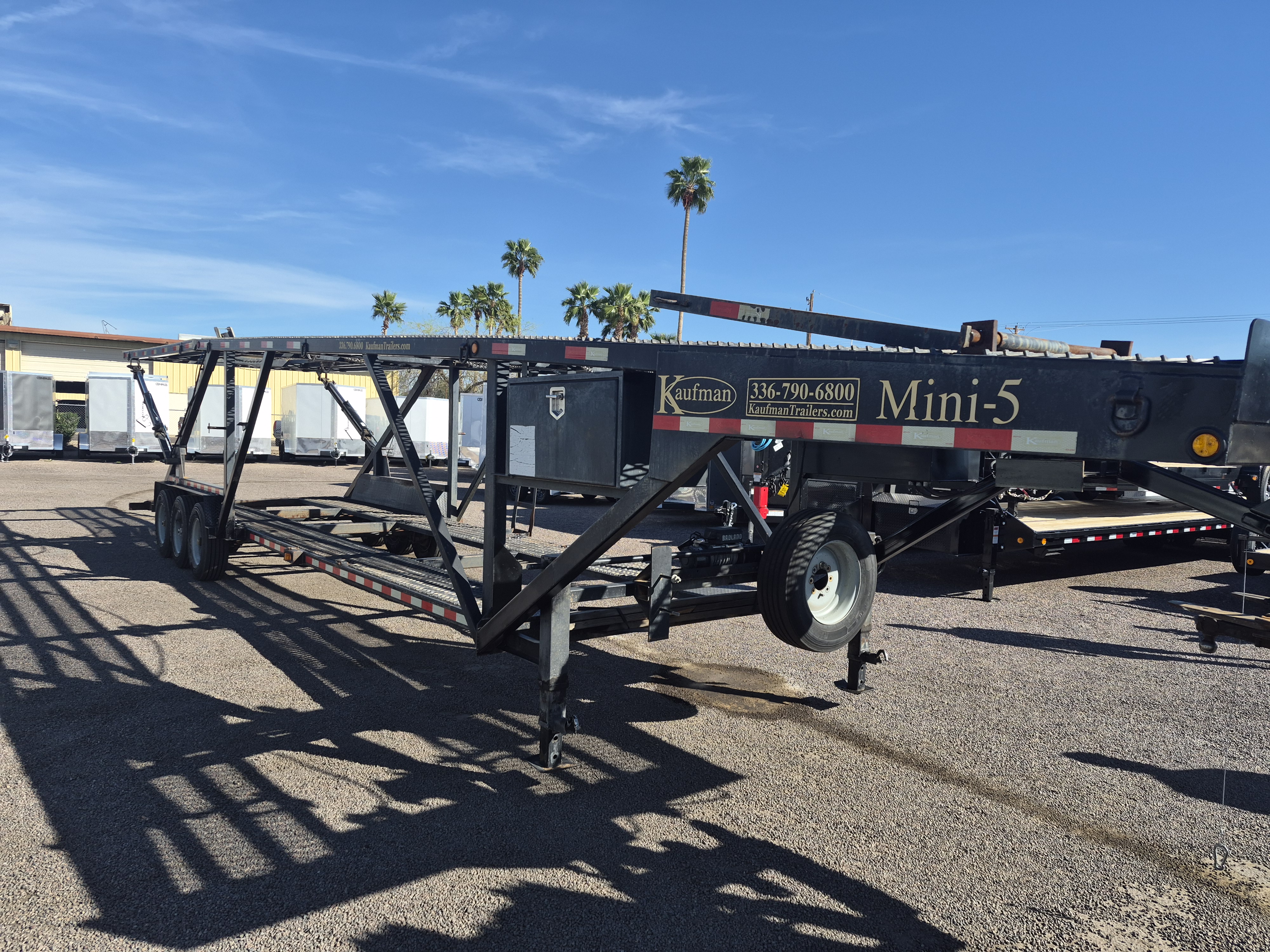 Kauffman 102"x44' Double Deck Mini 5 Car Hauler Trailer - Stock #USD0517 - Image 4 of 4