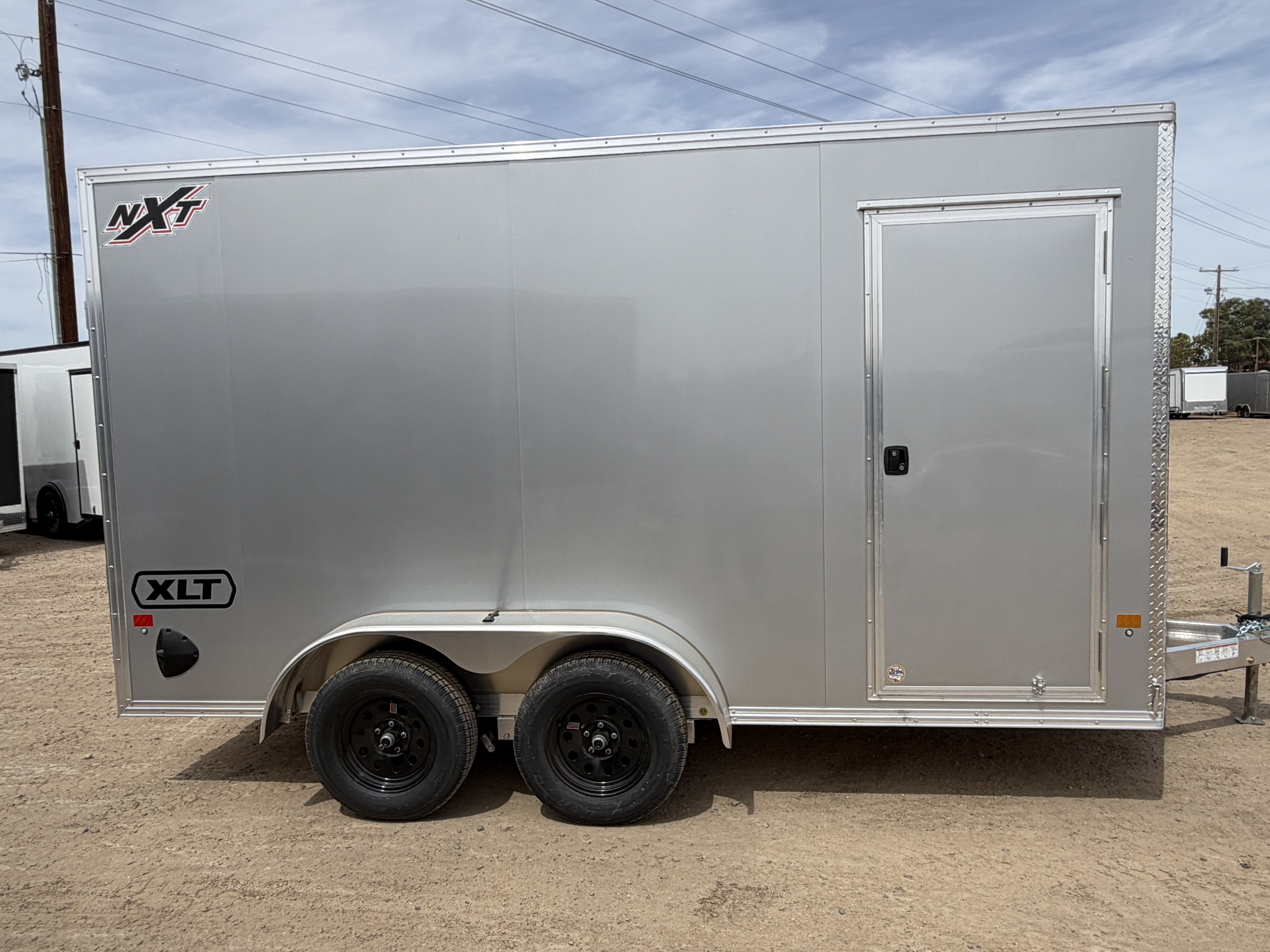 Alcom 12x6 All Aluminum NXT Enclosed, 3K GVWR, Side Door, Ramp Door - Stock #ALC262 - Image 2 of 8
