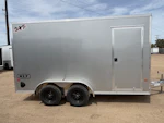 Alcom 12x6 All Aluminum NXT Enclosed, 3K GVWR, Side Door, Ramp Door Stock #ALC262 - Thumbnail 2