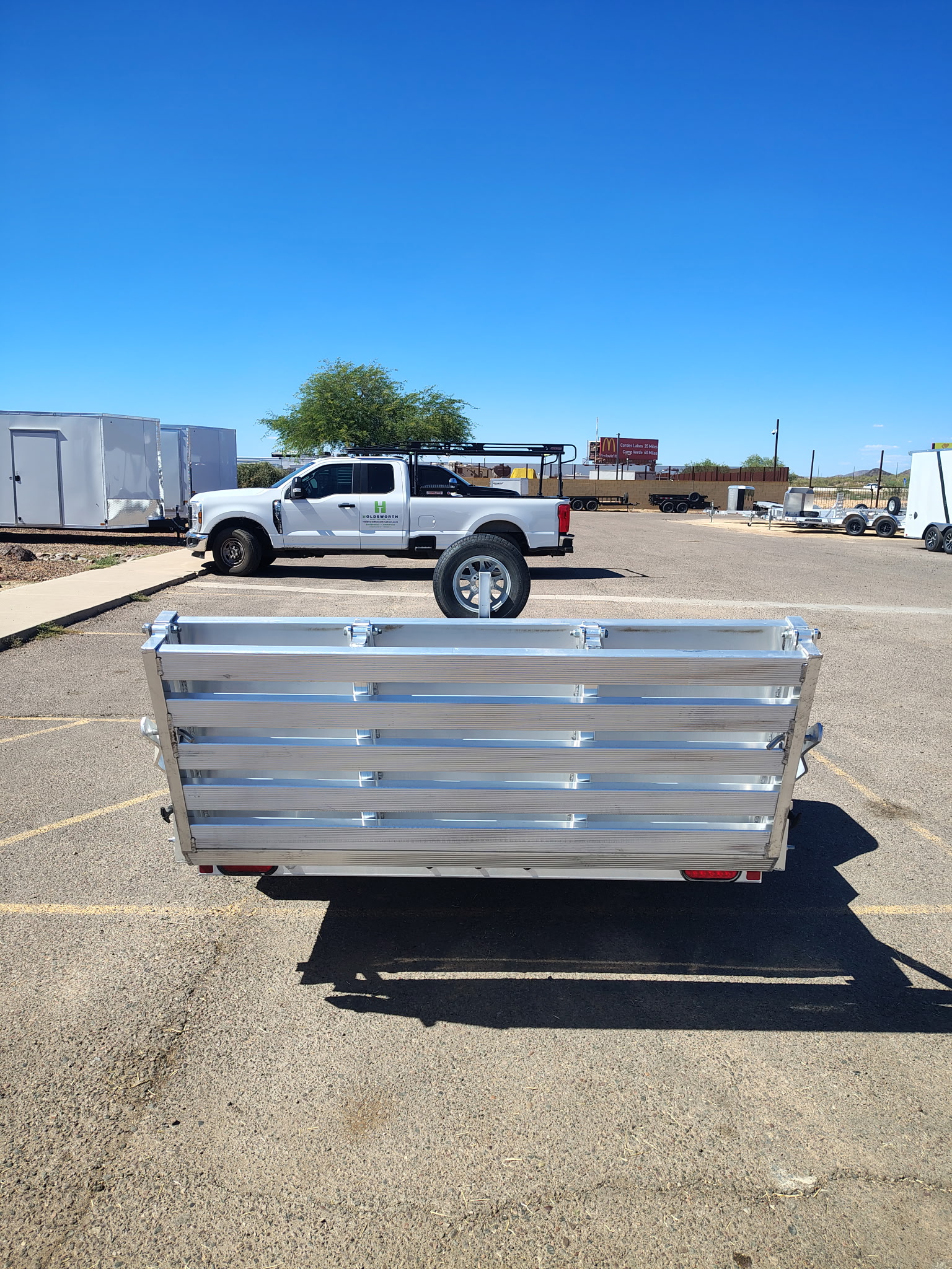 Aluma 10x68 All Aluminum, 3K GVWR, Heavy Single Axle, Bi-Fold Tailgate (6810H-S-BT) - Stock #ALU368 - Image 3 of 7