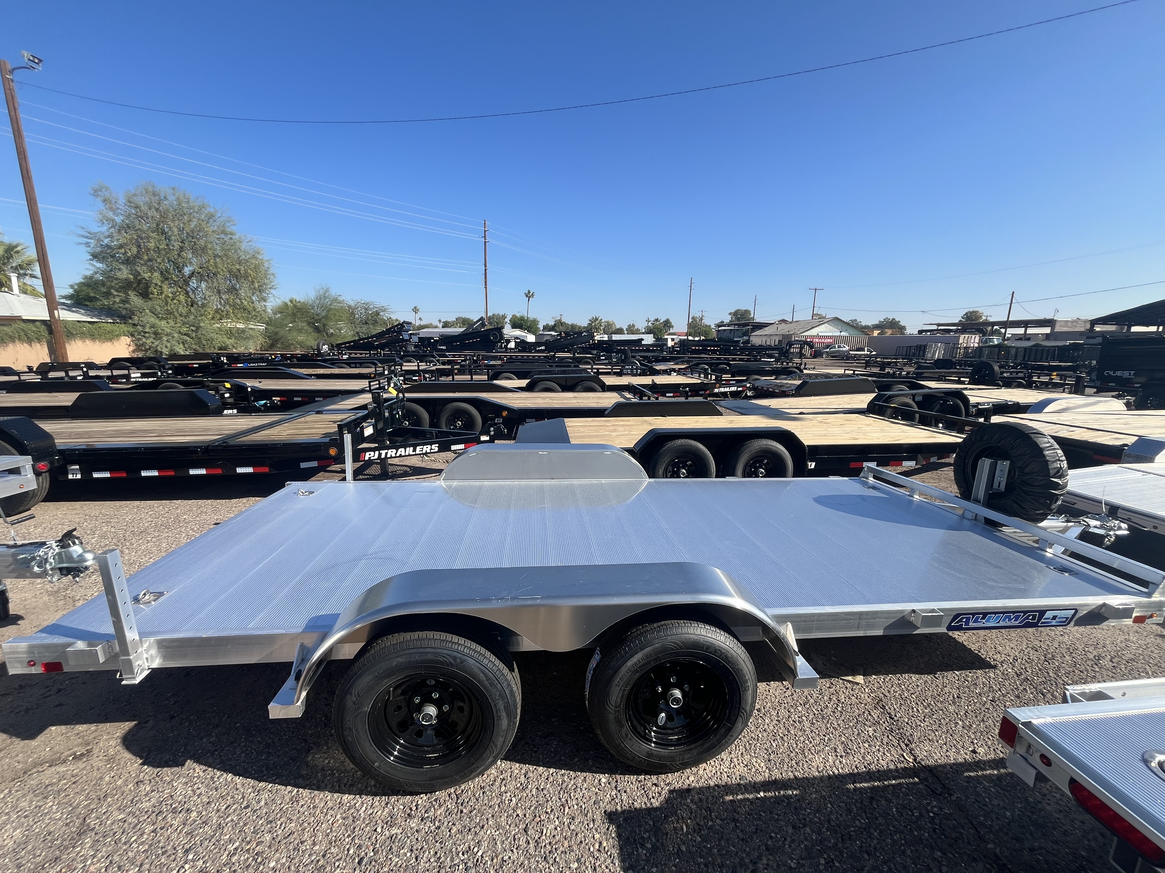 Aluma 16x82 All Aluminum, 7K GVWR, Tandem Axle (8216ESA-TA-EL-R-RTD) - Stock #ALU262 - Image 9 of 9