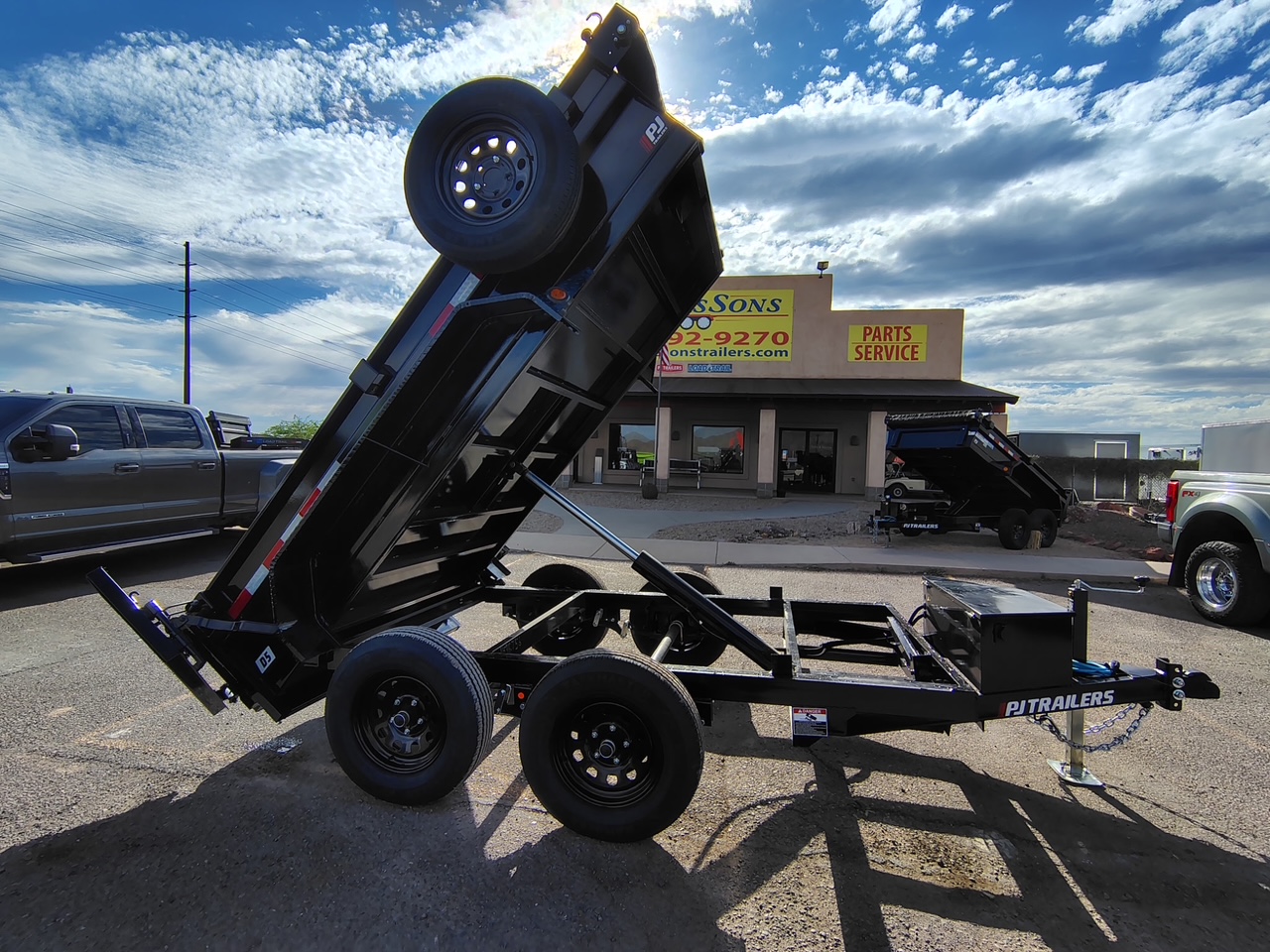 P.J. Trailers 10X60 Utility Dump, Tandem Axle, 7K GVWR - Stock #PJD1671 - Image 4 of 9