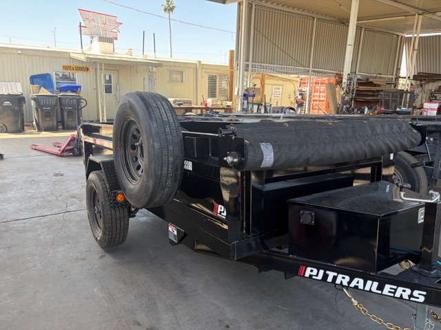 P.J. Trailers 10x60 Utility Dump, Single Axle, 5K GVWR - Stock #PJD1690 - Image 1 of 4