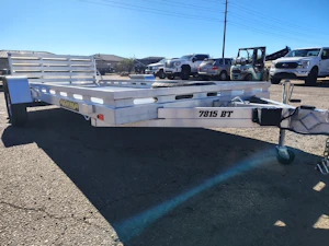 Aluma 15 X78" Aluminum, Single Axle w/ Elec. Brakes,  Bi-Fold Tailgate