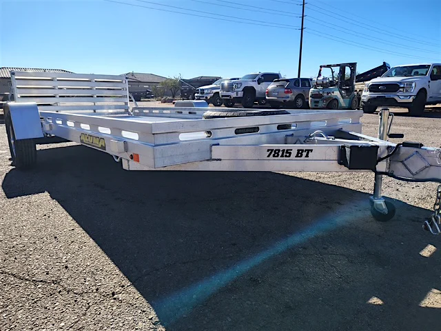 Aluma 15 X78" Aluminum, Single Axle w/ Elec. Brakes, Bi-Fold Tailgate - Stock #USD8766 - Image 1 of 7 Aluma 15 X78" Aluminum, Single Axle w/ Elec. Brakes, Bi-Fold Tailgate - Stock #USD8766 - Image 1 of 7