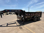 Load Trail 14x83 Gooseneck, Tandem Axle, 14K GVWR, Low-Pro Dump, 36" Sides Stock #LTD905 - Thumbnail 5