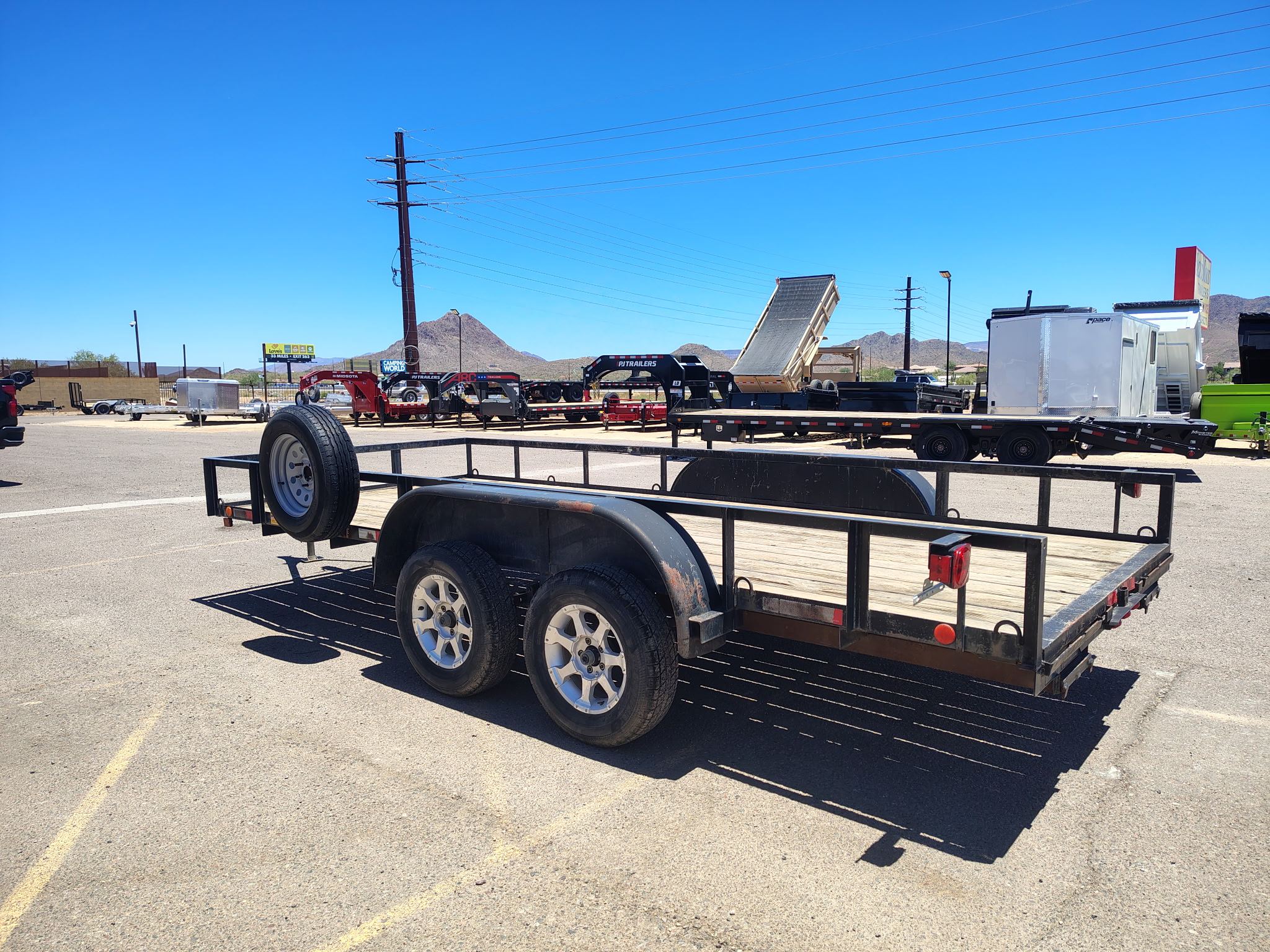 Rockland 16x77 Tandem Axle Utility, 7K GVWR, Ramps - Stock #USD5164 - Image 3 of 6