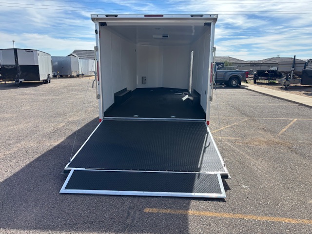 Compass 20x8.5 Jasper SE Car Hauler, 10K GVWR, Ramp Door, A/C, White Wall / Ceiling, RTP Floor - Stock #CMP2658 - Image 6 of 8