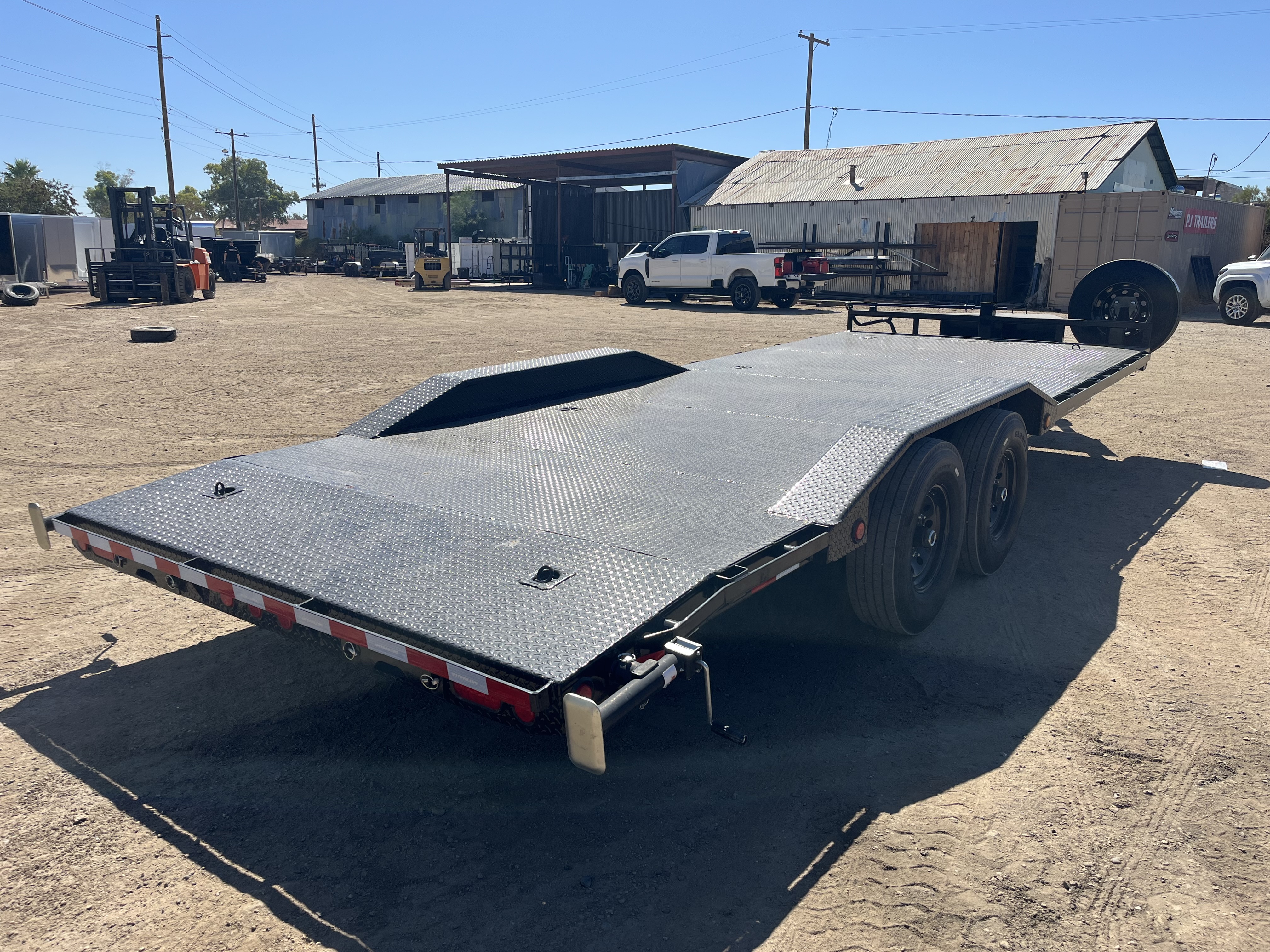 P.J. Trailers 22x102x6" Channel Tandem Axle, 14K GVWR Super-Wide, Equipment, Slide In Ramps - Stock #PPJ11039 - Image 5 of 10
