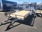 P.J. Trailers 14x77 Single Axle, 3K GVWR, Channel Utility, ATV Ramps Stock #PPJ11196 - Thumbnail 1