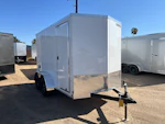 Compass 12x6 Indigo DLX, Flat Top V-Nose, 7K GVWR, Ramp Door Stock #CMP2905 - Thumbnail 1