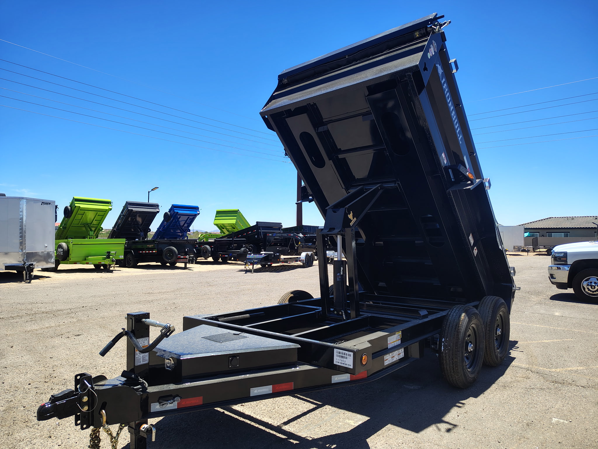 Norstar 12x72 IronBull Tandem Axle Dump, 15K GVWR, 24" Sides, Solar Charger - Stock #NST1509 - Image 3 of 11