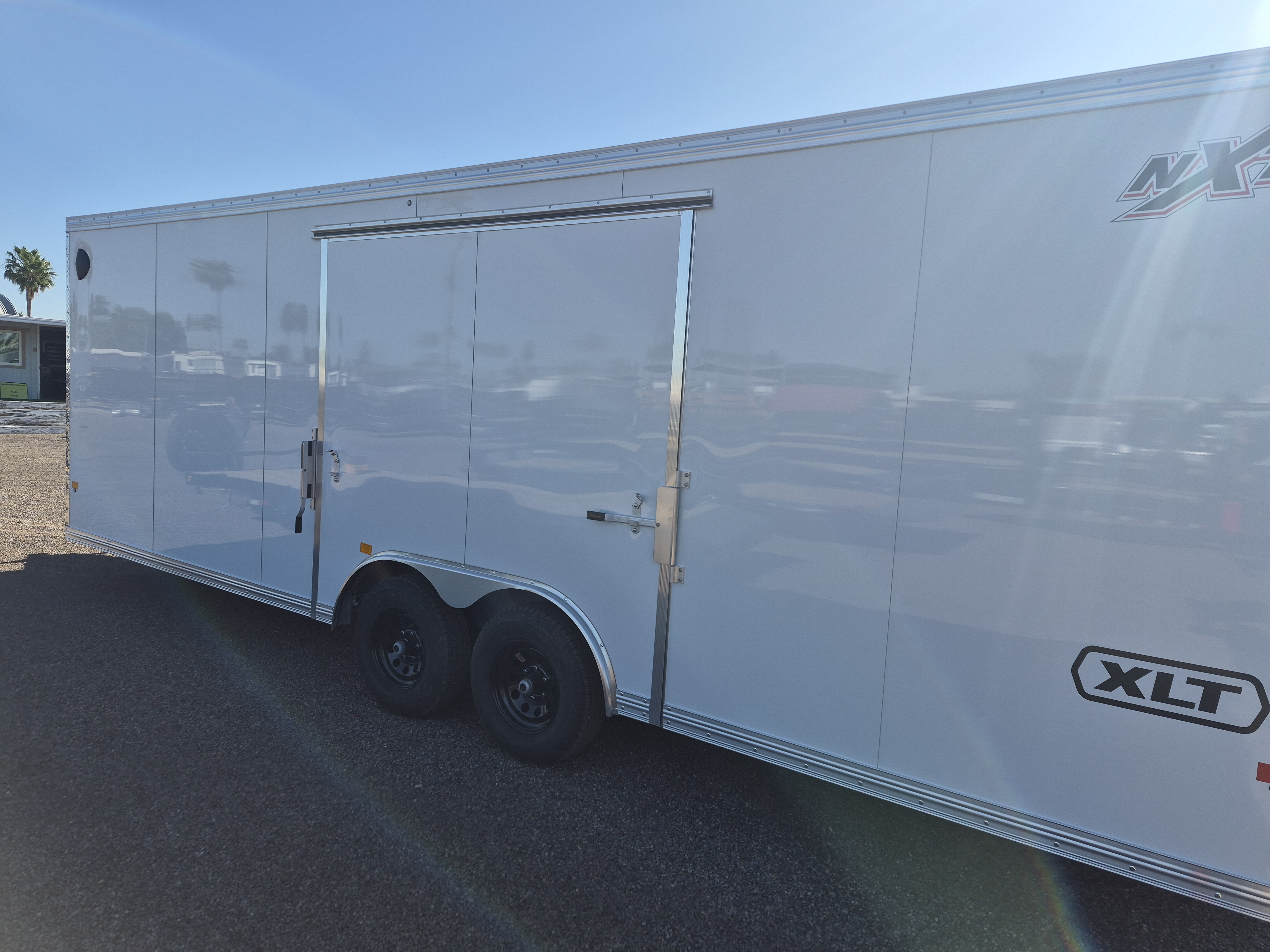 Alcom 24x8.5 All Aluminum XLT-P Car Hauler, Elite Escape Door, 10K GVWR, Ramp Door - Stock #ALC244 - Image 3 of 5