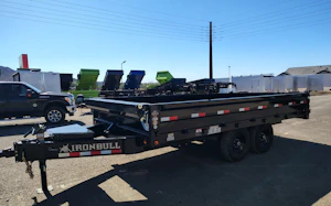 Norstar 16x96 IronBull Tandem Axle Deckover Dump, 15K GVWR, 18" Fold Down Sides
