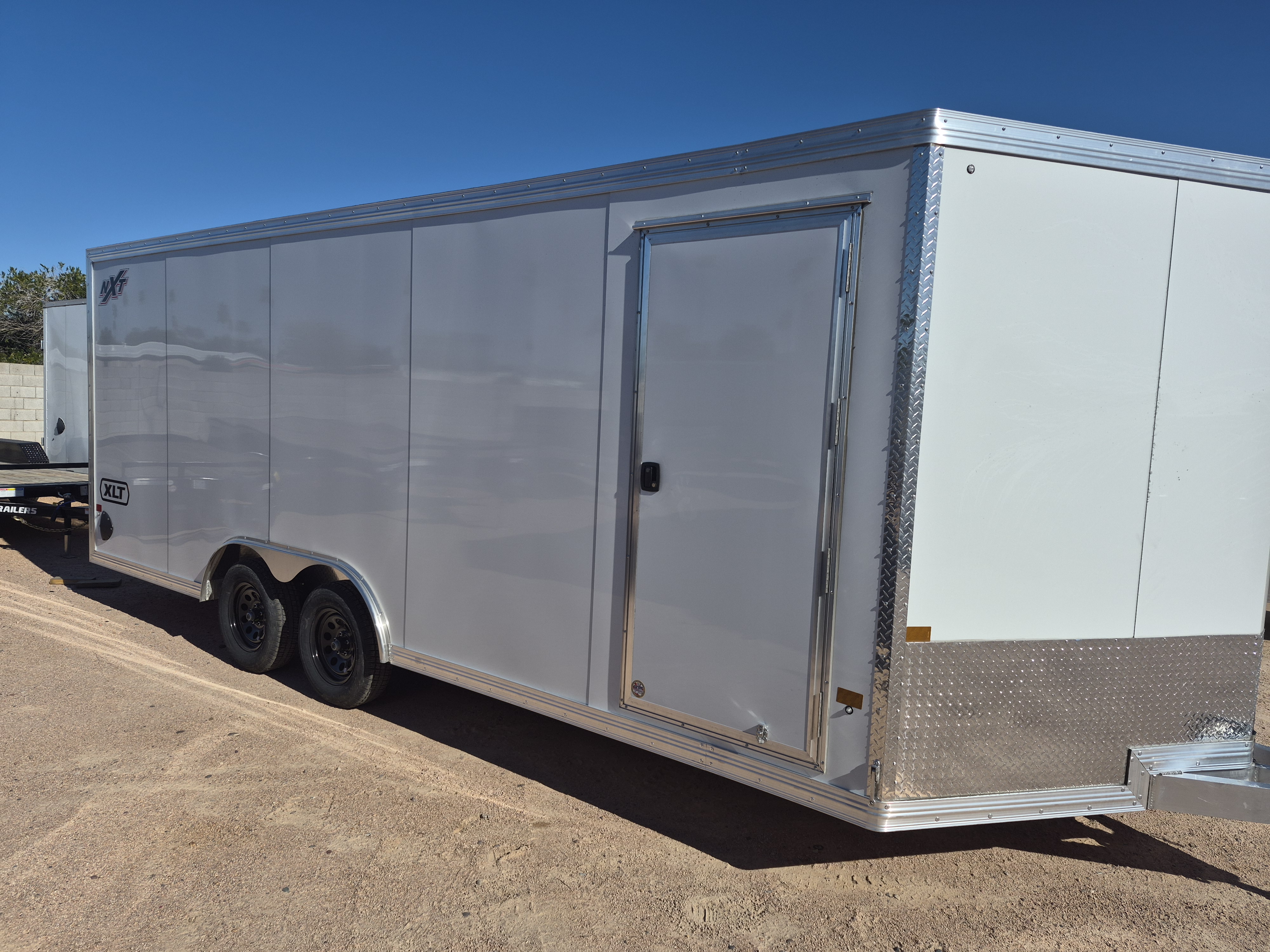 Alcom 20x8.5 All Aluminum, XLT-P Car Hauler, Elite Escape Door, 7K GVWR, Ramp Door - Stock #ALC193 - Image 2 of 5