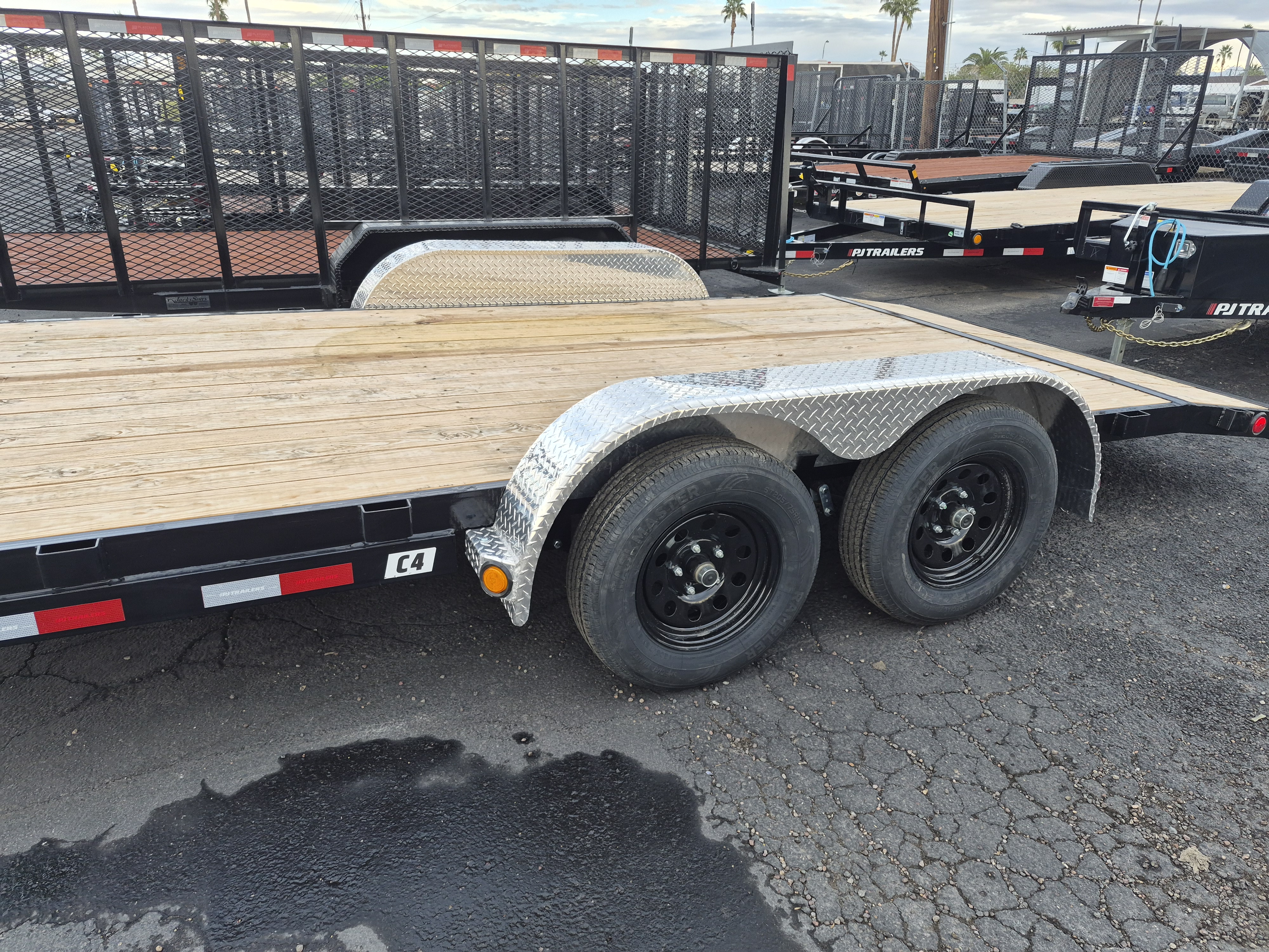 P.J. Trailers 18x83" Tandem Axle 7K GVWR, Carhauler, 7K Jack Upgrade - Stock #PPJ11046 - Image 2 of 3