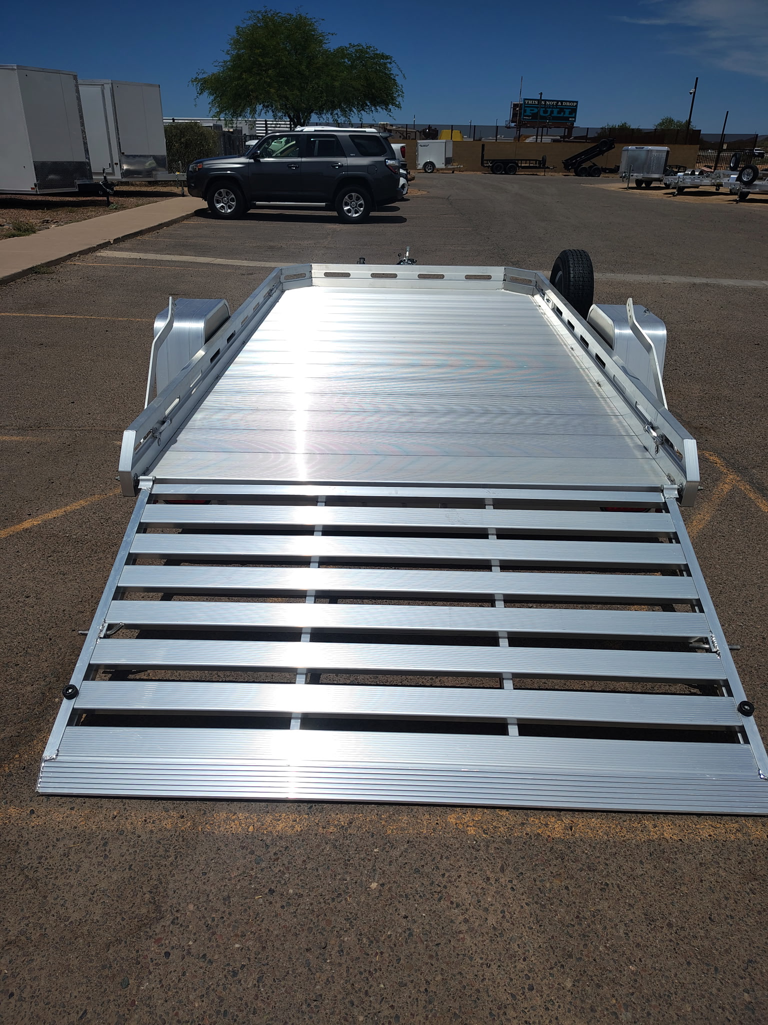 Aluma 12'x77" Aluminum Utility Trailer w/ Tailgate (7712H)