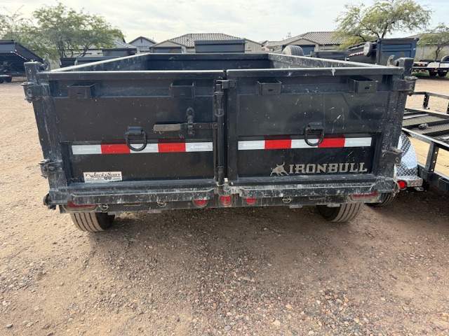 IRONBULL 12X72 TANDEM AXLE DUMP, 14K GVWR, 14PLY, 24" SIDES - Stock #USD7424 - Image 4 of 6