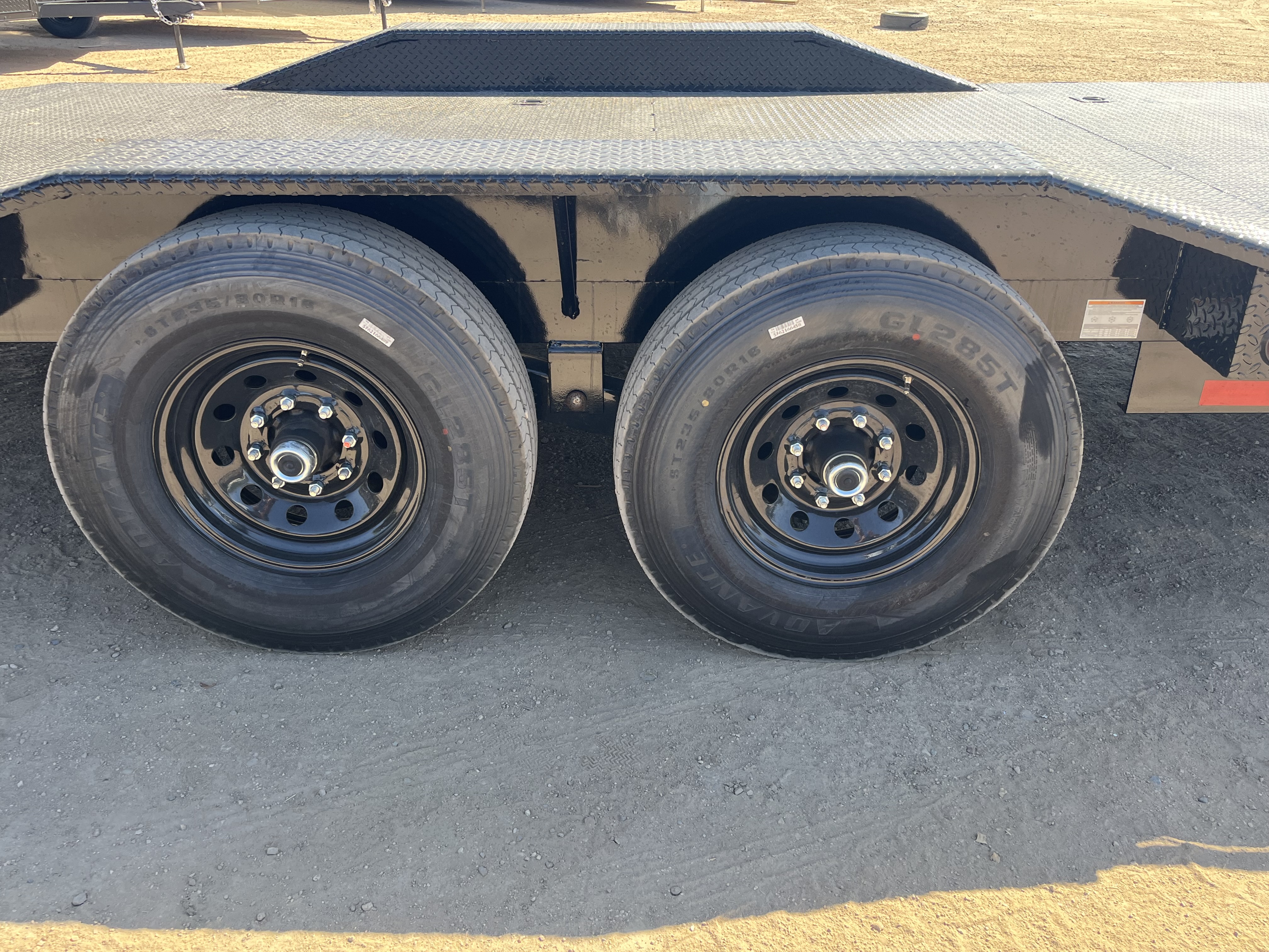 P.J. Trailers 22x102x6" Channel Tandem Axle, 14K GVWR Super-Wide, Equipment, Slide In Ramps - Stock #PPJ11039 - Image 4 of 10