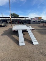 Aluma 18x102 All Aluminum Wide Body, 10K GVWR, Heavy Tandem Axle, Electric Brake, Drive-Over-Fenders, Ramps, RTD (WB18H-TA-EL-DOF-R-RR-RTD) Stock #ALU363 - Thumbnail 5