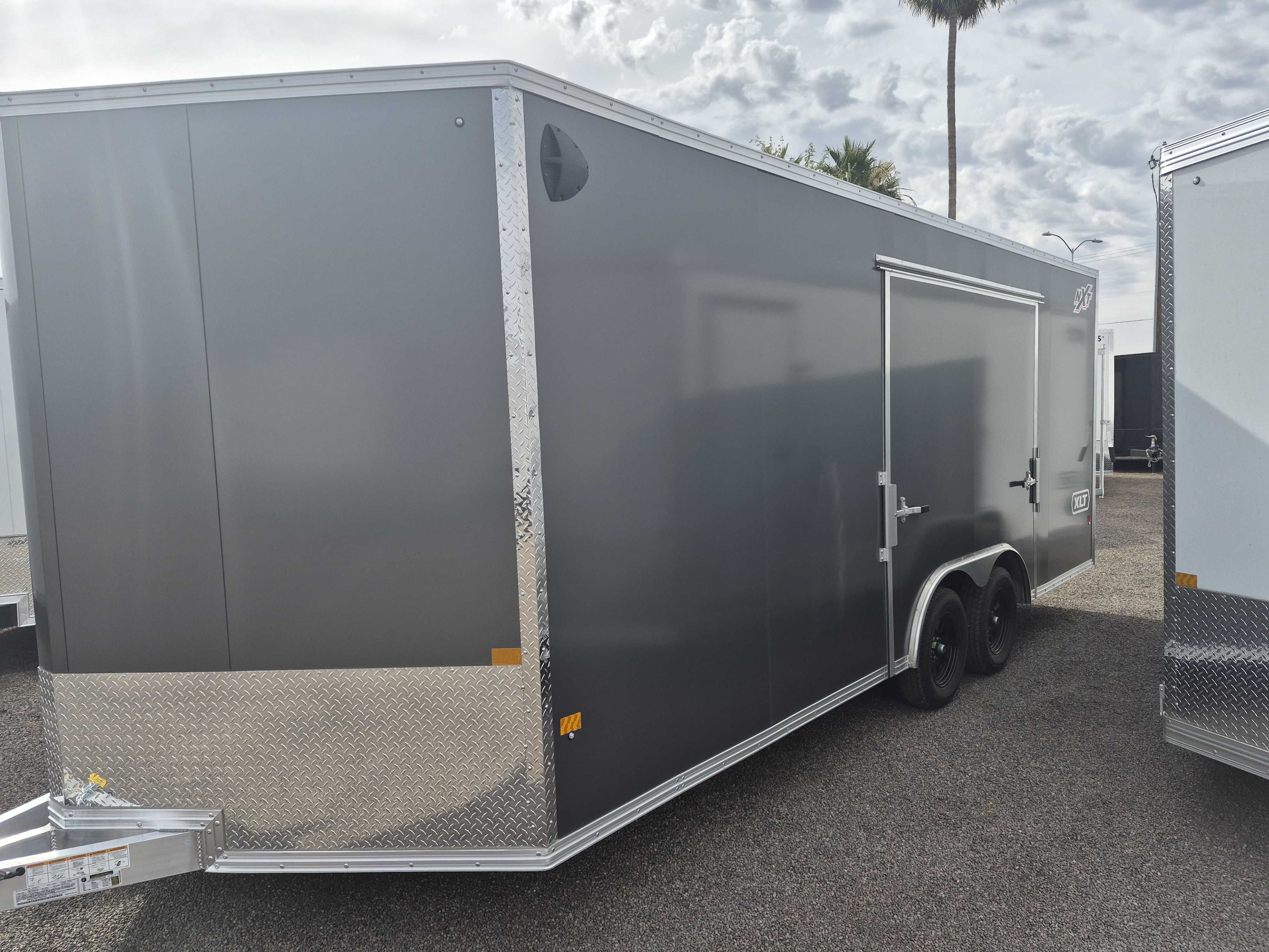 Alcom 20x8.5 All Aluminum, XLT-P Car Hauler, Elite Escape Door, 7K GVWR, Ramp Door - Stock #ALC256 - Image 3 of 5