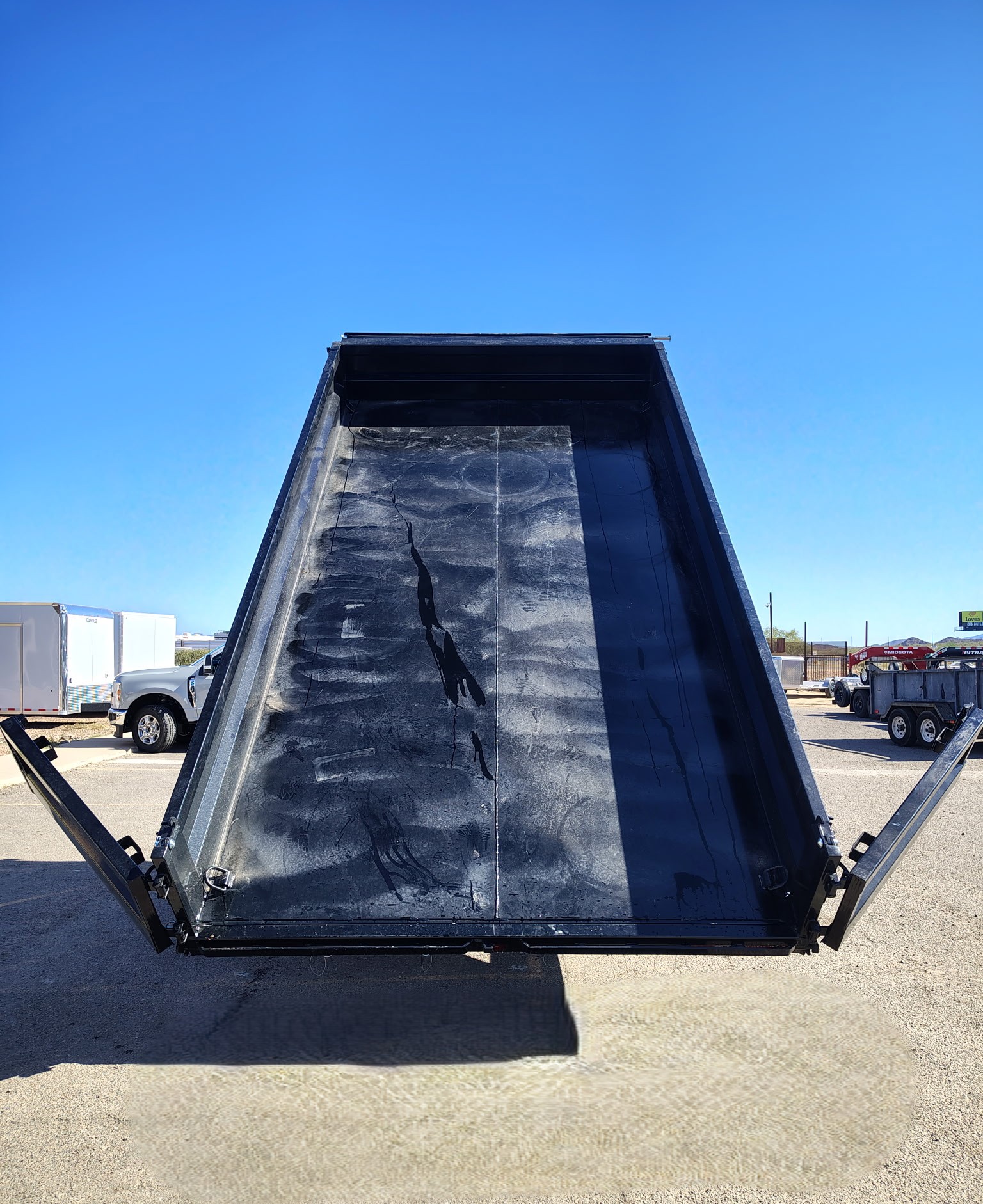 Iron Bull 16'x96" Scissor Deckover Dump Trailer w/ 18" Fold-Down Sides (DDP)