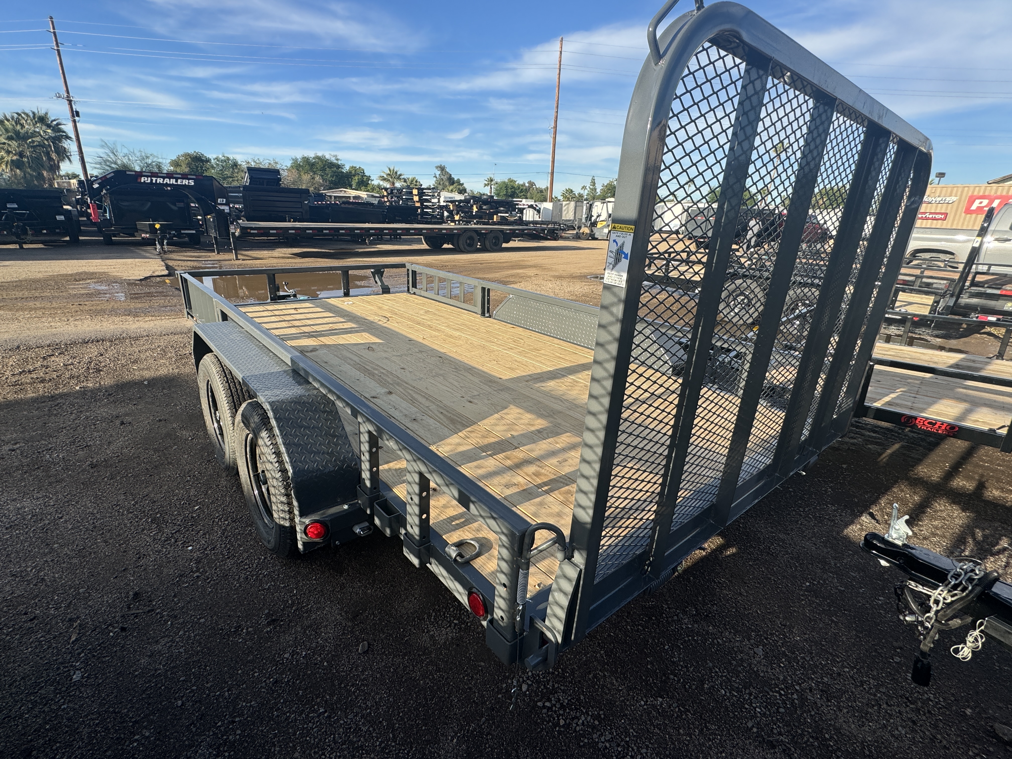 P.J. Trailers 14x83 Tandem Axle, 7K GVWR, Channel Utility, ATV - Stock #PPJ10945 - Image 3 of 5