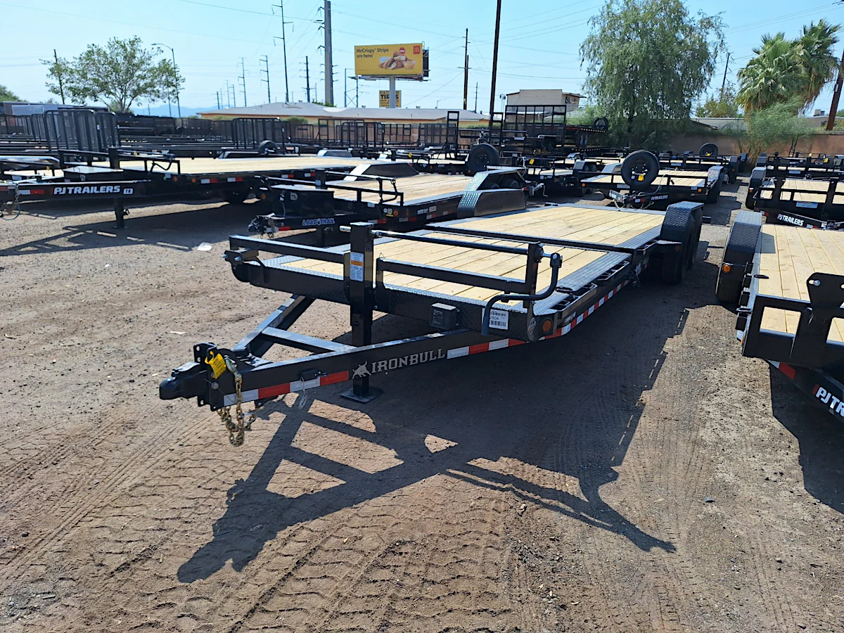 Norstar 24x83 Ironbull Tandem Axle, 14K GVWR, Low-Pro Gravity Tilt - Stock #NS503 - Image 2 of 6 Norstar 24x83 Ironbull Tandem Axle, 14K GVWR, Low-Pro Gravity Tilt - Stock #NS503 - Image 2 of 6
