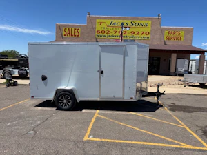 Compass 6'x12' Enclosed Cargo Trailer w/ Rear Ramp Door