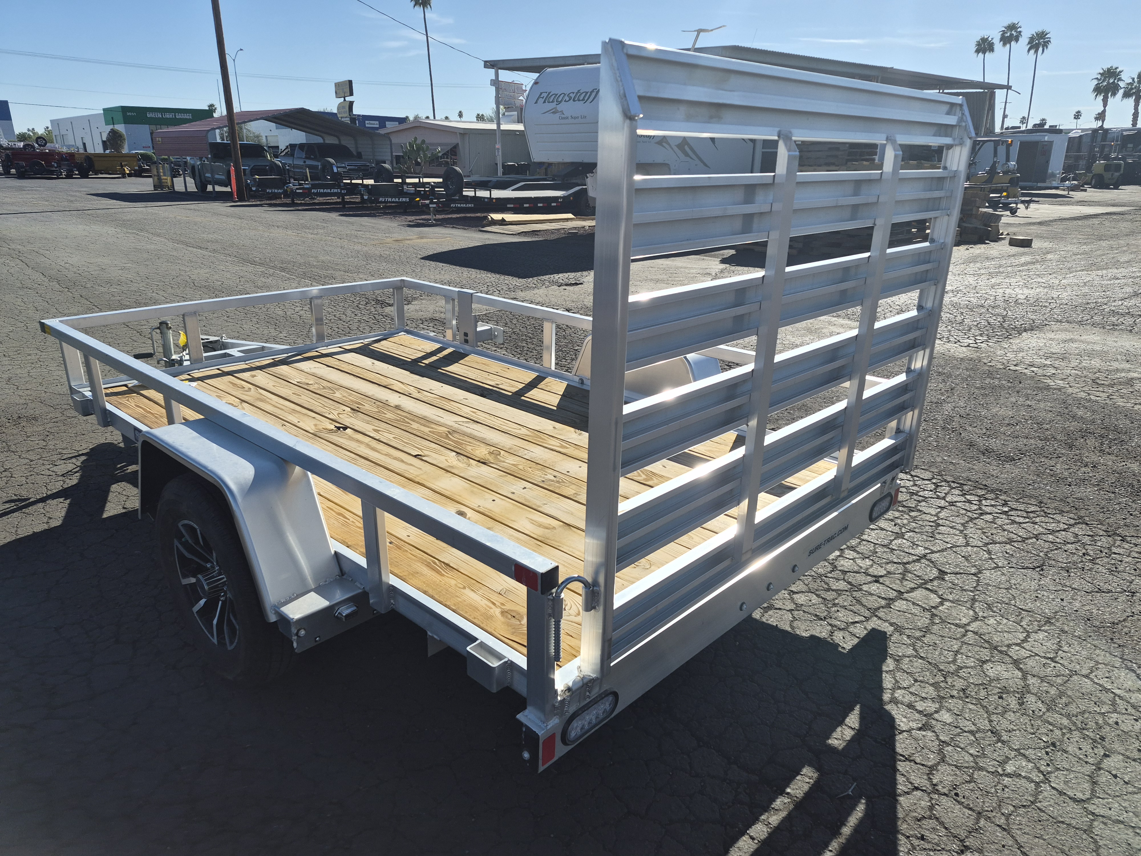Sure-Trac 10x6 Aluminum Utility, 3K GVWR, Ramp Gate - Stock #SR001 - Image 3 of 3