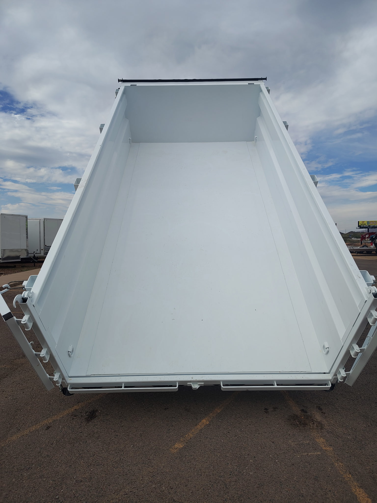 PJ Trailers 14'x84" Scissor Low-Pro High Side Dump Trailer w/ 36" Sides (DM)