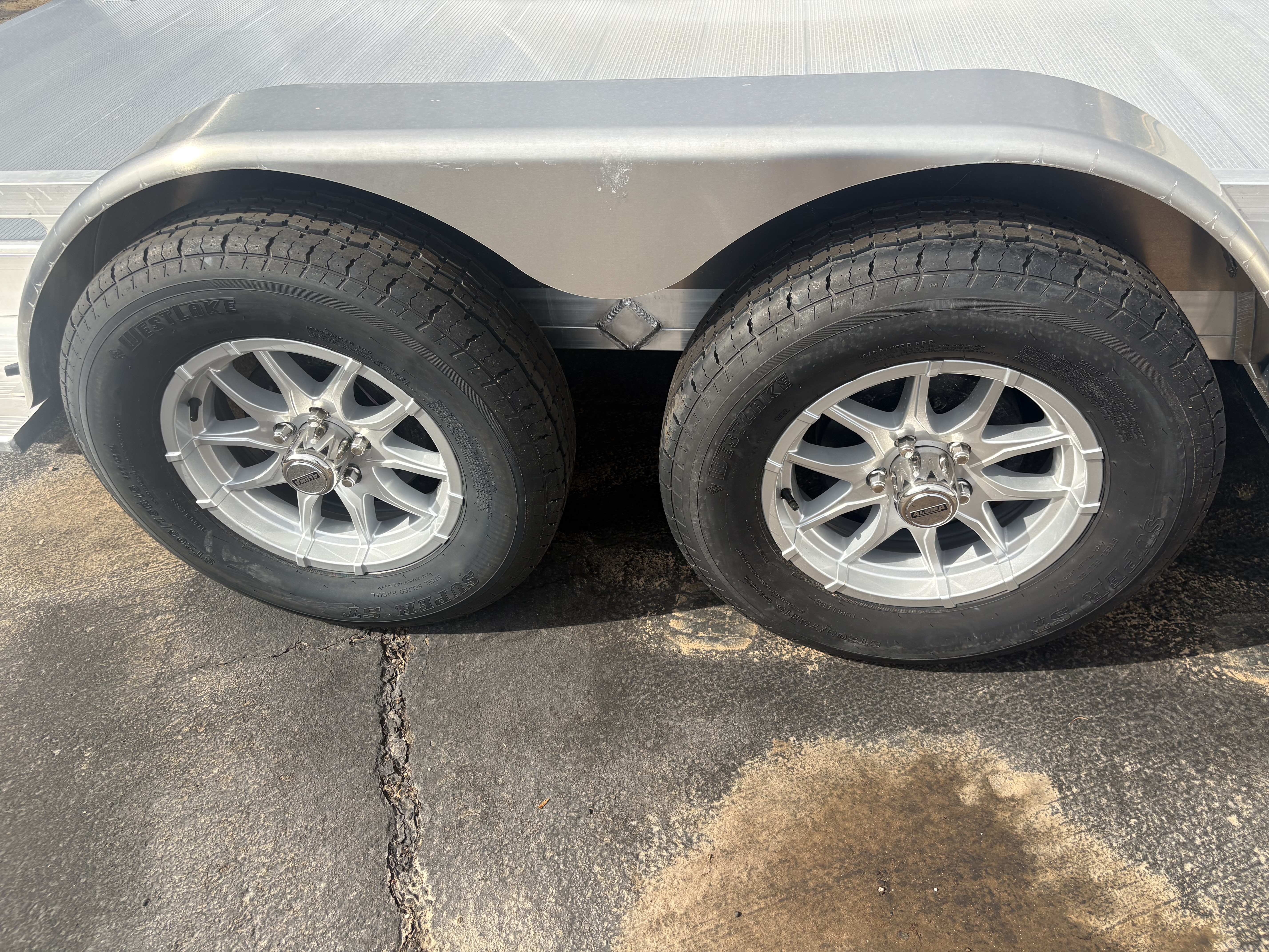 Aluma 16'x77" Aluminum Utility Trailer w/ Slide-In Ramps (7816)