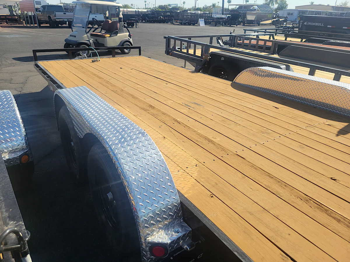 P.J. Trailers 18x83x4" Channel Tandem Axle 7K GVWR, Carhauler - Stock #PPJ10799 - Image 3 of 4 P.J. Trailers 18x83x4" Channel Tandem Axle 7K GVWR, Carhauler - Stock #PPJ10799 - Image 3 of 4