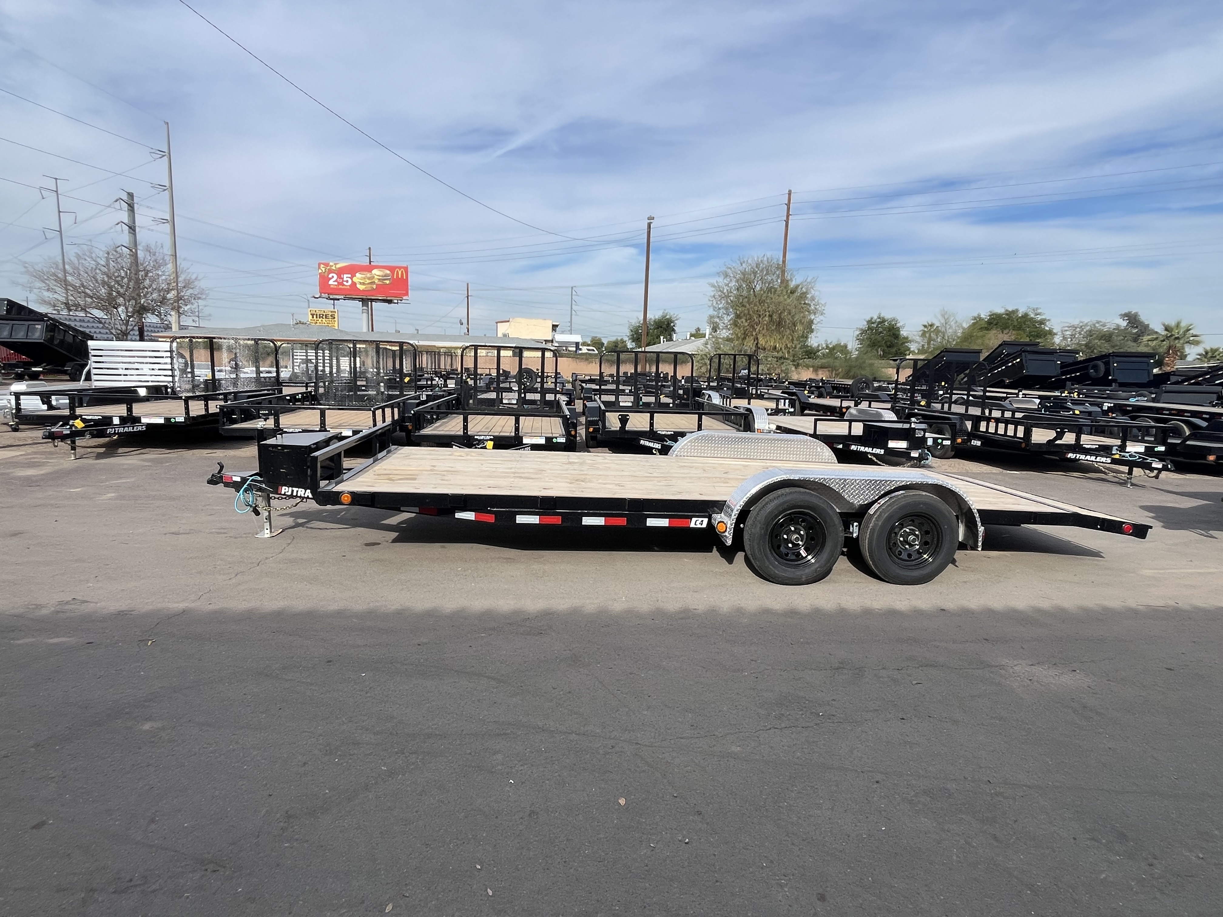 P.J. Trailers 20x83x4" Channel Tandem Axle, 7K GVWR, Carhauler - Stock #PPJ10993 - Image 5 of 10