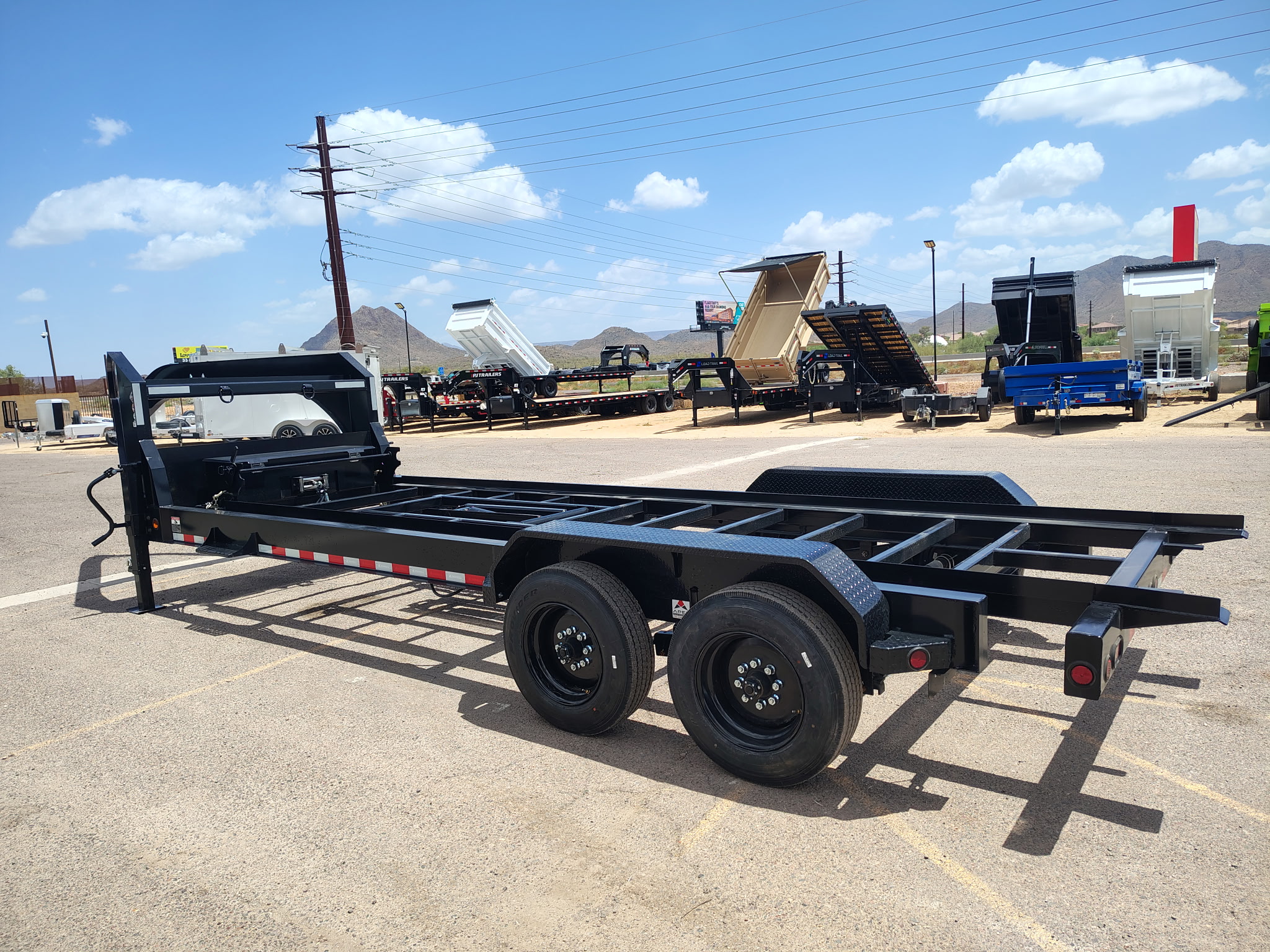 Norstar 20x83 Ironbull Gooseneck, Tandem Axle, Roll Off Chassis, 16K GVWR, 16 PLY - Stock #NST1444 - Image 5 of 13