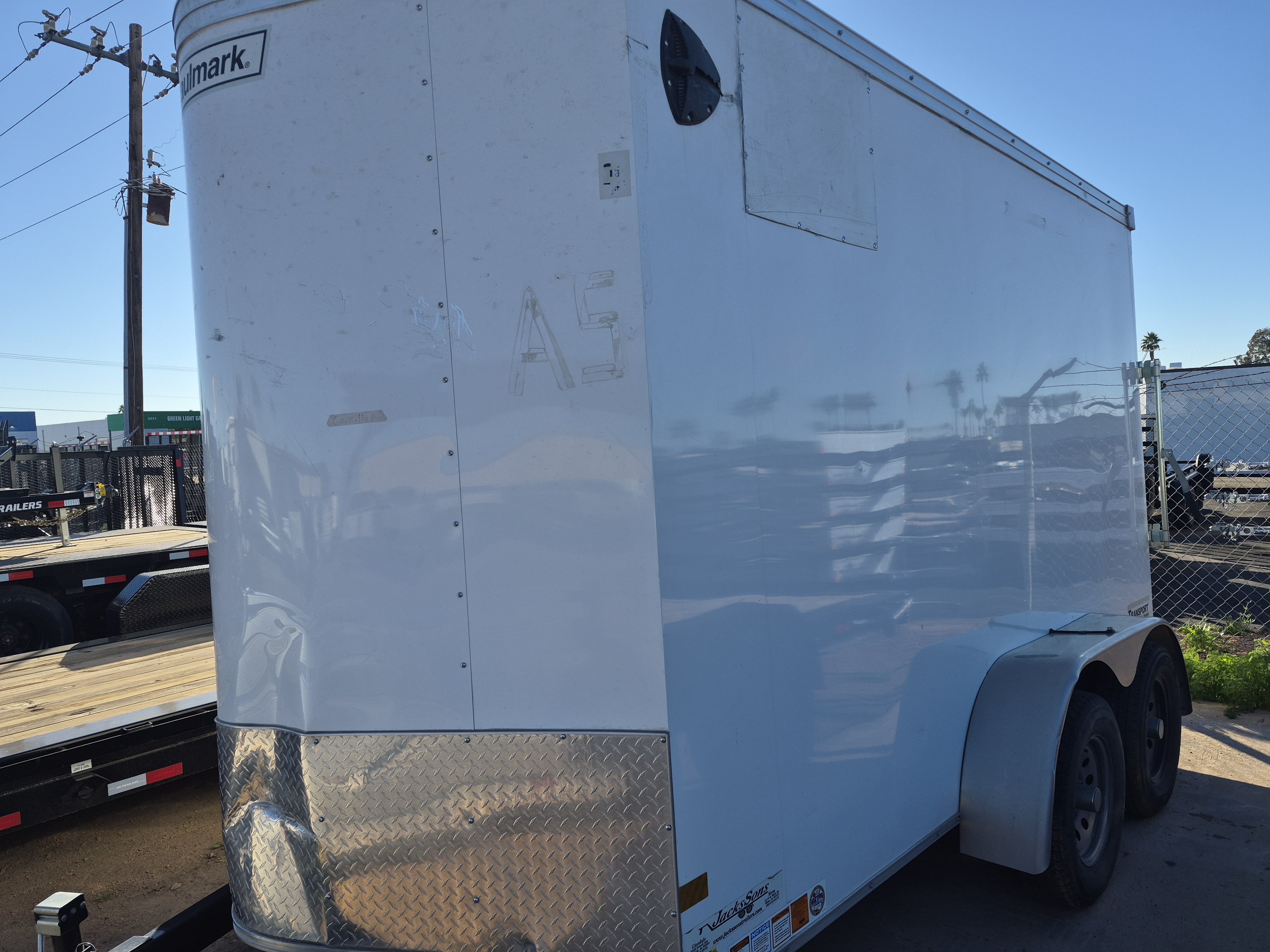 Haulmark 12X6 TRANSPORT V-ACG, WHITE, RD - Stock #USD3929 - Image 1 of 4