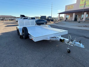 Aluma 14'x78" Aluminum Utility Trailer w/ Bi-Fold Tailgate (7814ESA)
