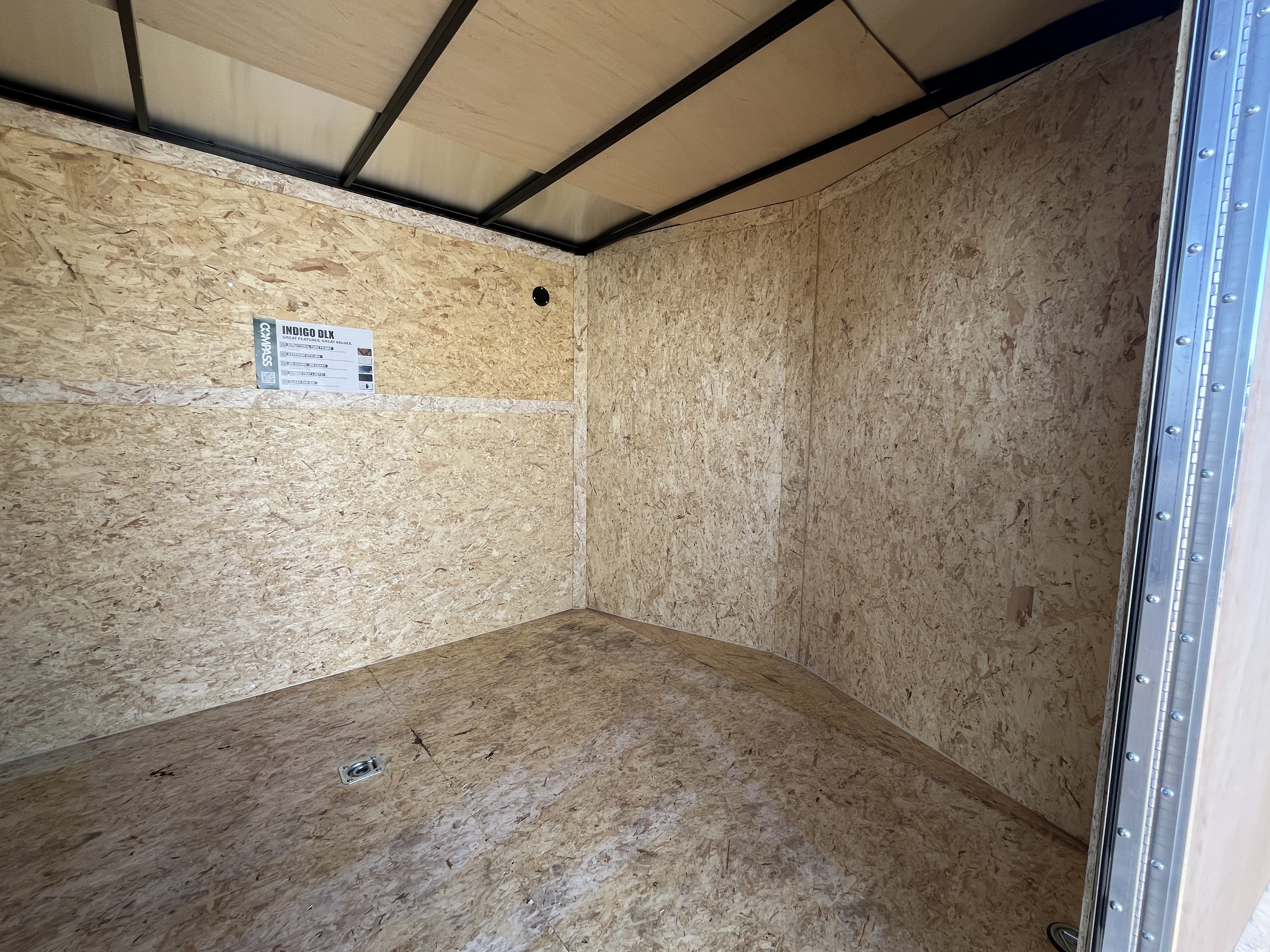 Compass 24x8.5 Indigo DLX Car Hauler, 10K GVWR, 6" Extra Height, Ramp Door - Stock #CMP2769 - Image 9 of 11