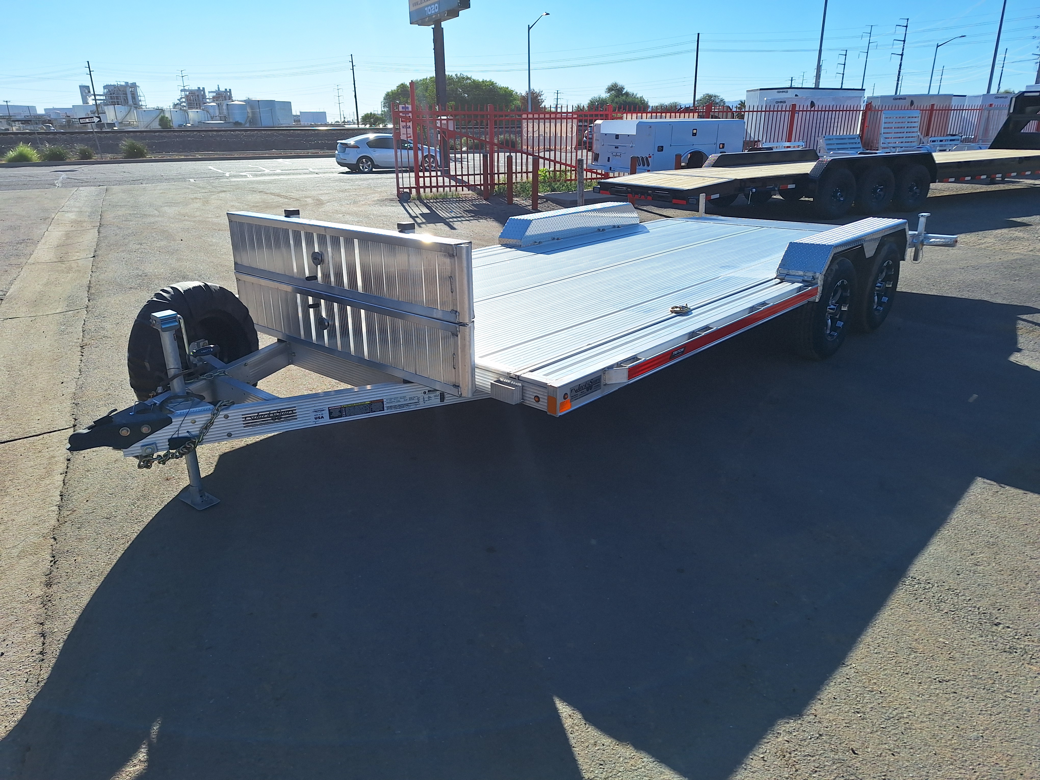 Triton 18x83 All Aluminum, 7K GVWR, Tandem Axle Car Hauler - Stock #TRI019 - Image 7 of 8