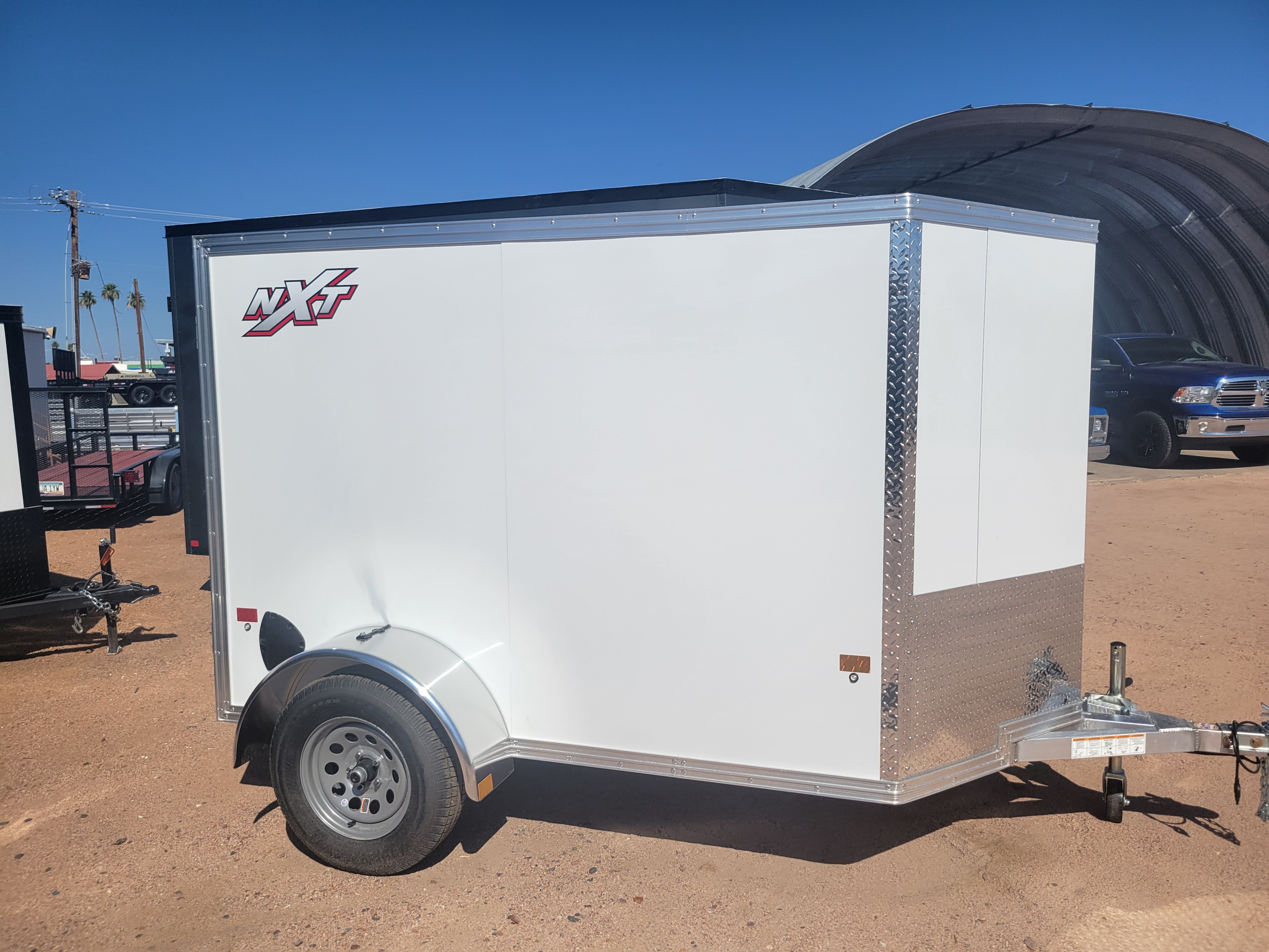 Alcom 08x5 All Aluminum NXT Enclosed, 3K GVWR, Ramp Door - Stock #ALC140 - Image 2 of 4