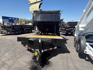 Midsota 20x7 (14'+6') Flat Front Rear Dump, 15,400 GVWR, 40" Steel Toolbox