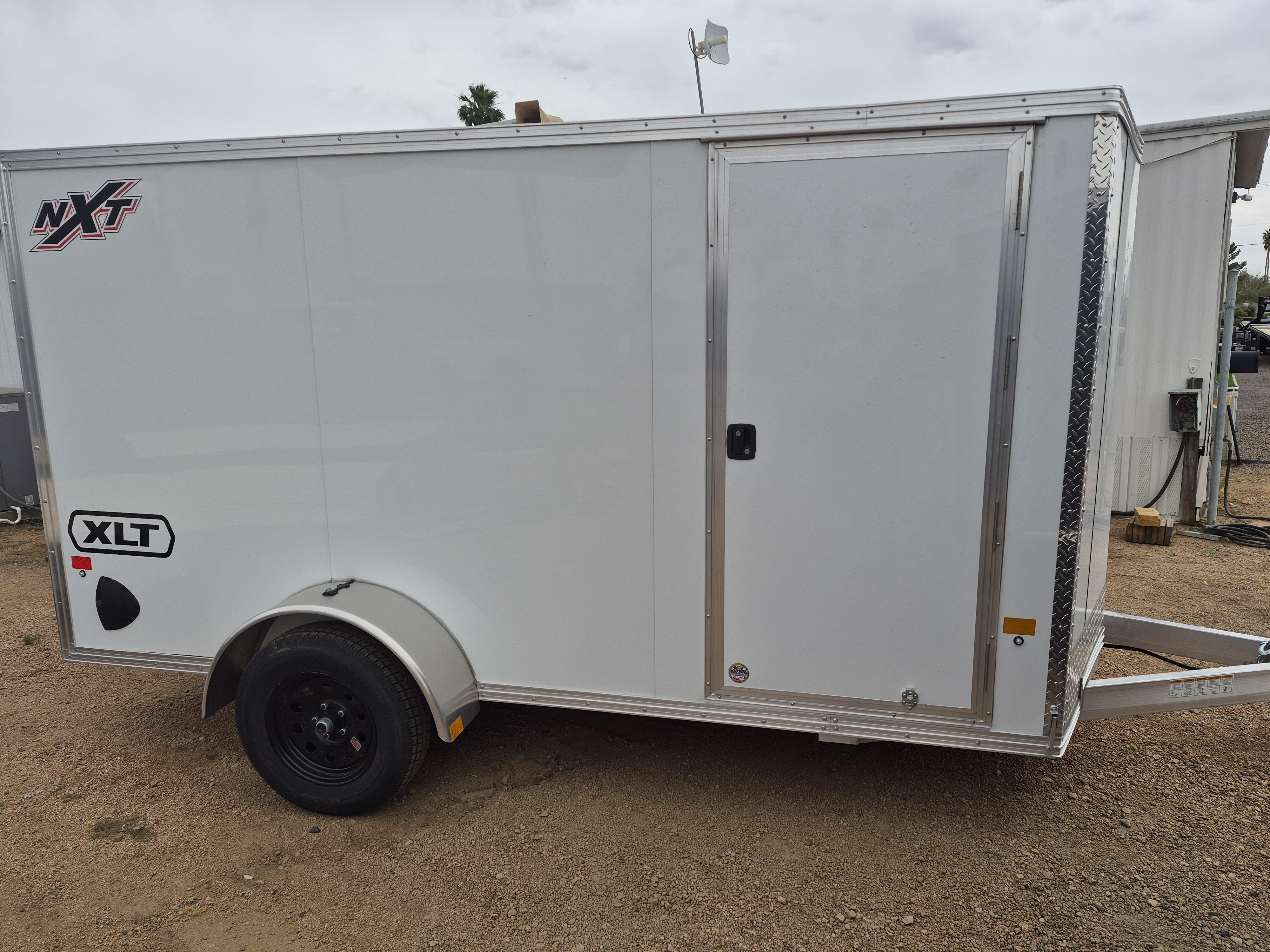 Alcom 12x6 All Aluminum NXT Enclosed, 3K GVWR, Side Door, Ramp Door - Stock #ALC255 - Image 2 of 4