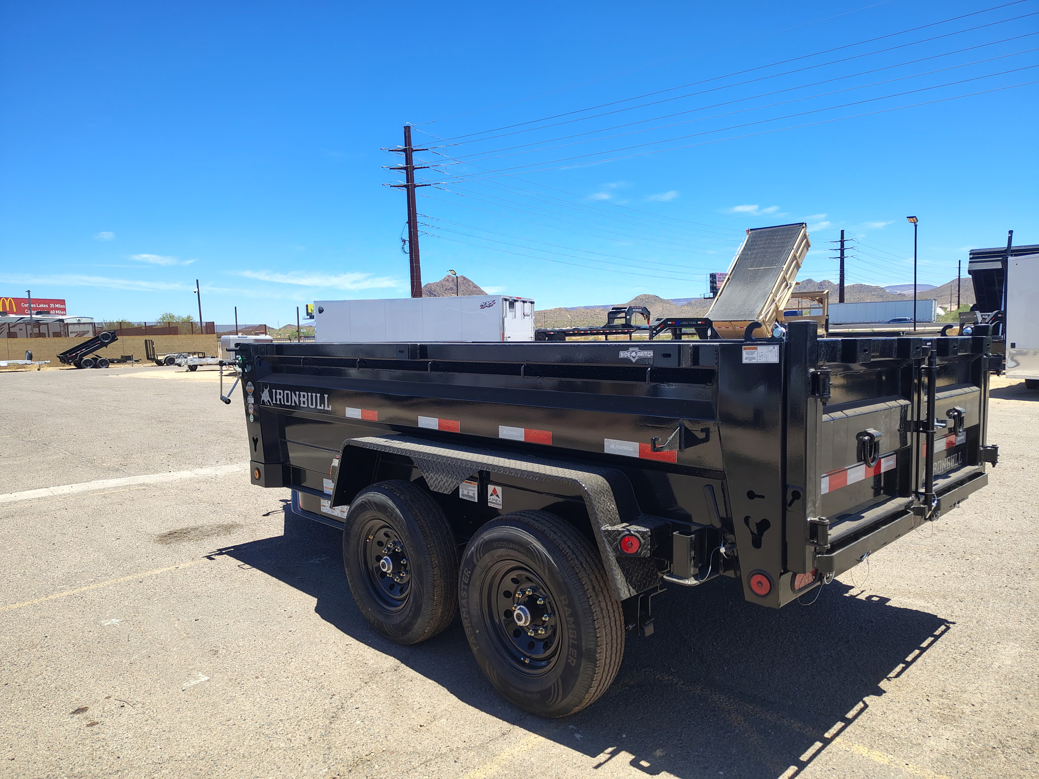 Norstar 12x72 IronBull Tandem Axle Dump, 15K GVWR, 24" Sides, Solar Charger - Stock #NST1509 - Image 11 of 11