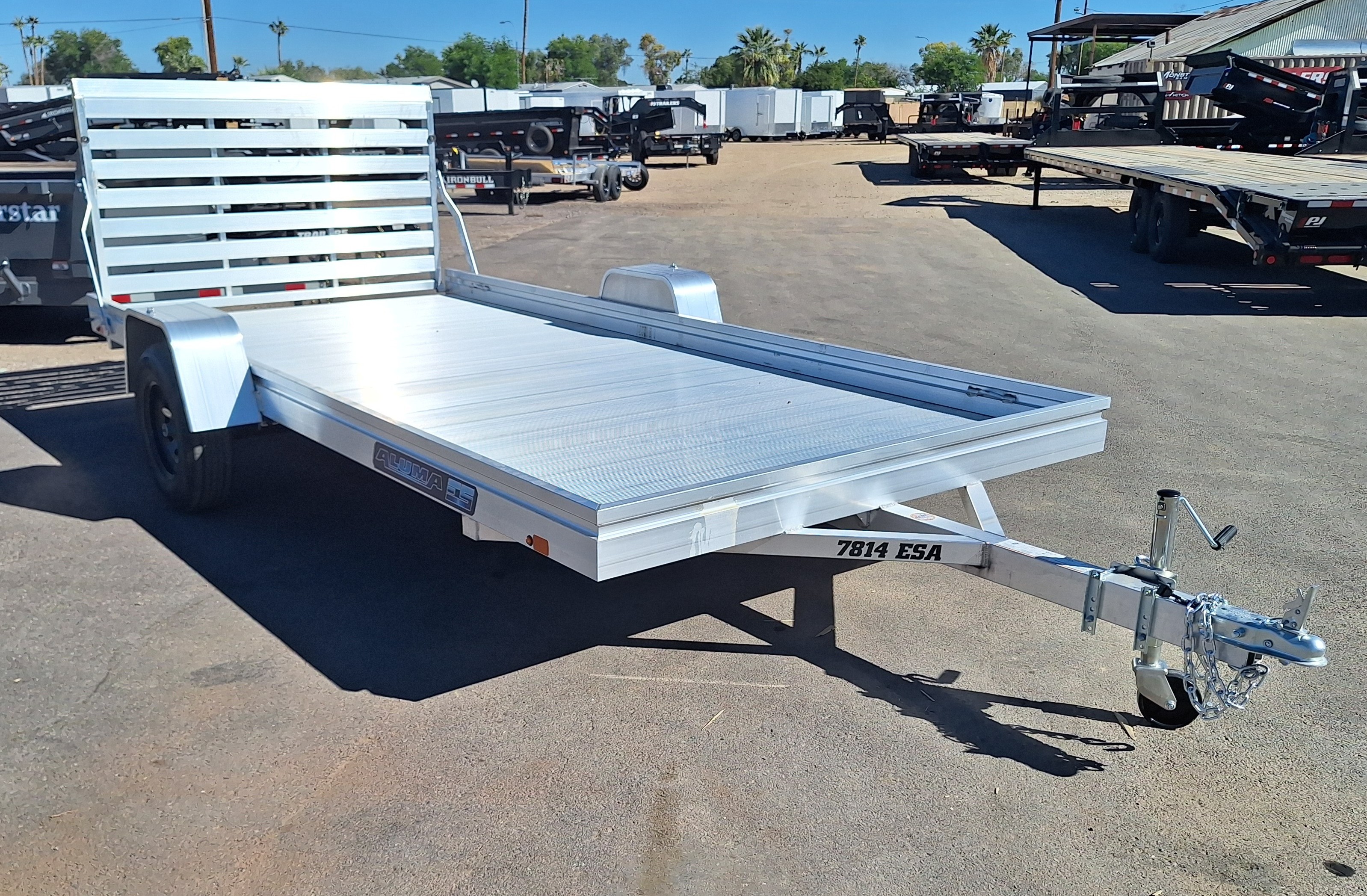 Aluma 14x78 All Aluminum, 3K GVWR, Single Axle (7814ESA-S-TG) - Stock #ALU307 - Image 1 of 6