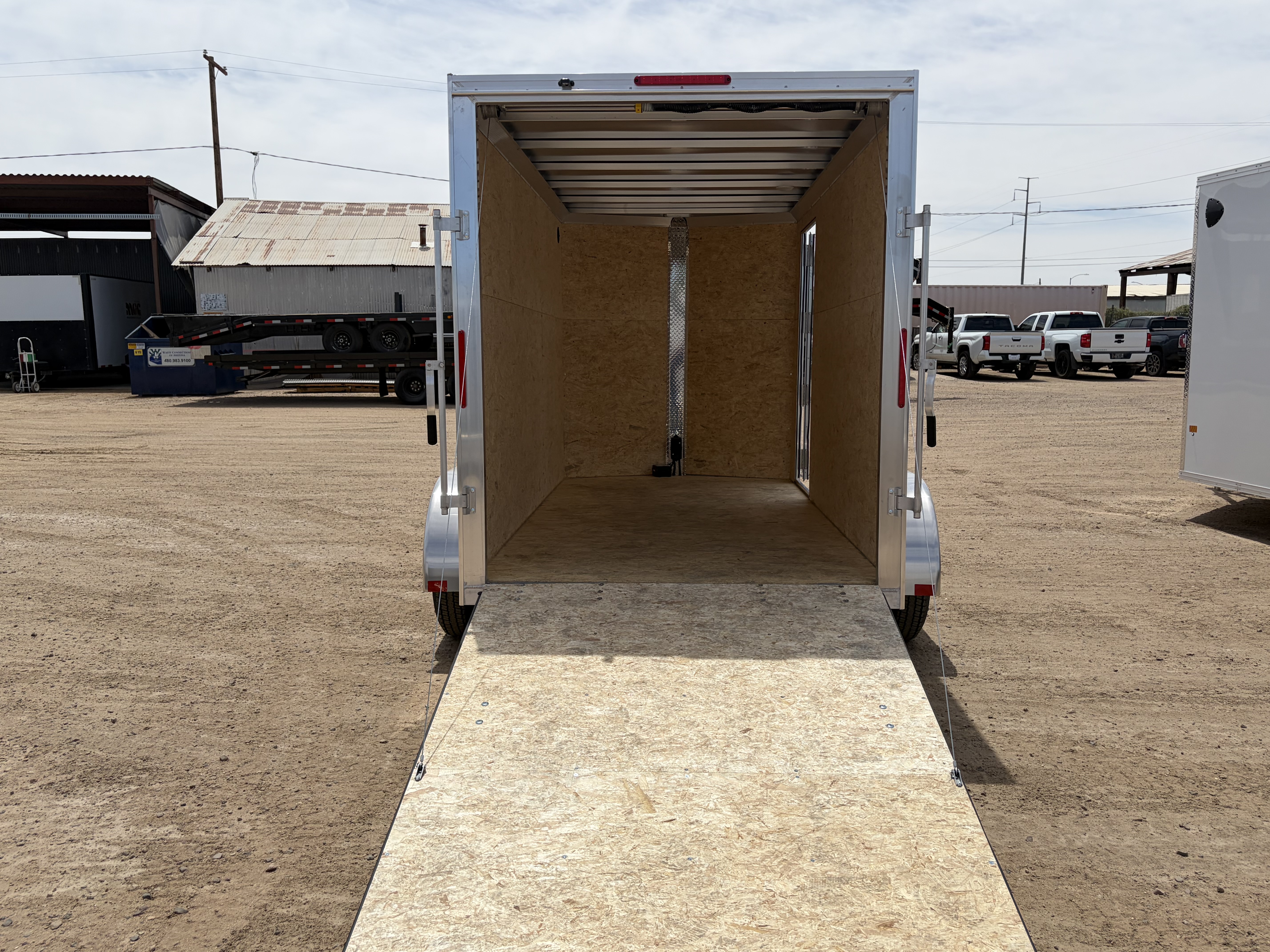 Alcom 12x6 All Aluminum XLT-P Enclosed, 7K GVWR, 72" Side Door, Ramp Door - Stock #ALC268 - Image 6 of 7