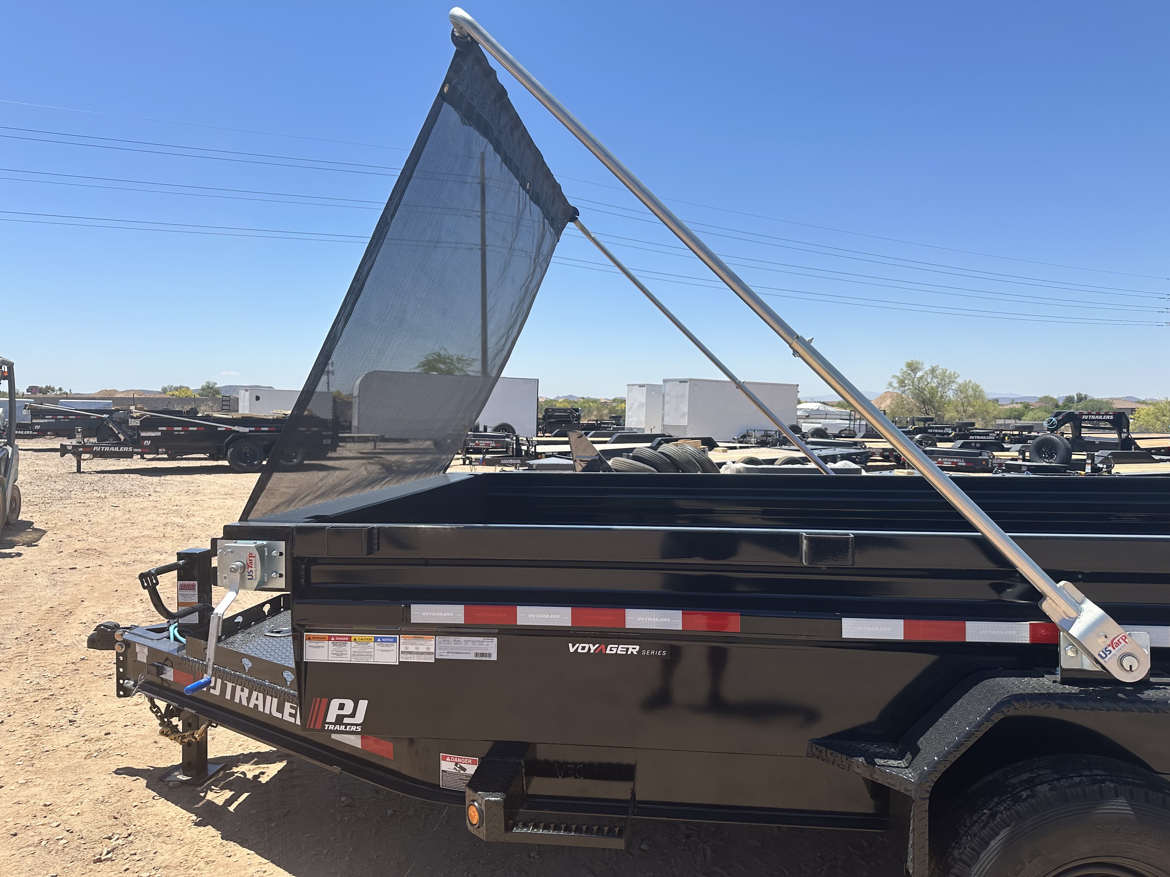 P.J. Trailers 14'x83" Voyager Dump Trailer w/ 2' Sides (DV) - Stock #PJD1389 - Image 2 of 6