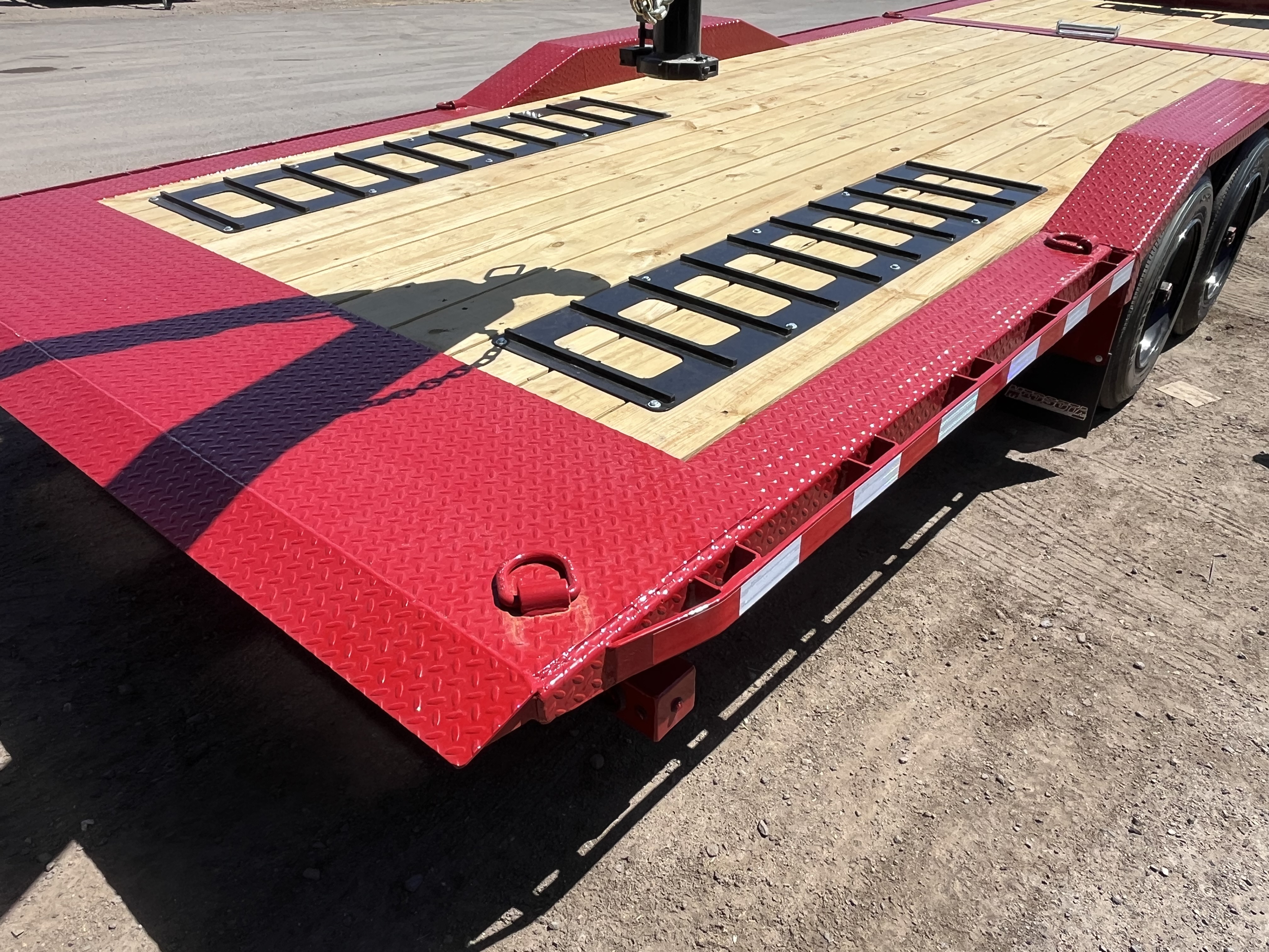 Midsota 24x8.5 (18'+6') Tilt Bed Wide Body, Drive Over Fender, 17,600 GVWR, 80" Steel Toolbox - Stock #MI009 - Image 6 of 10
